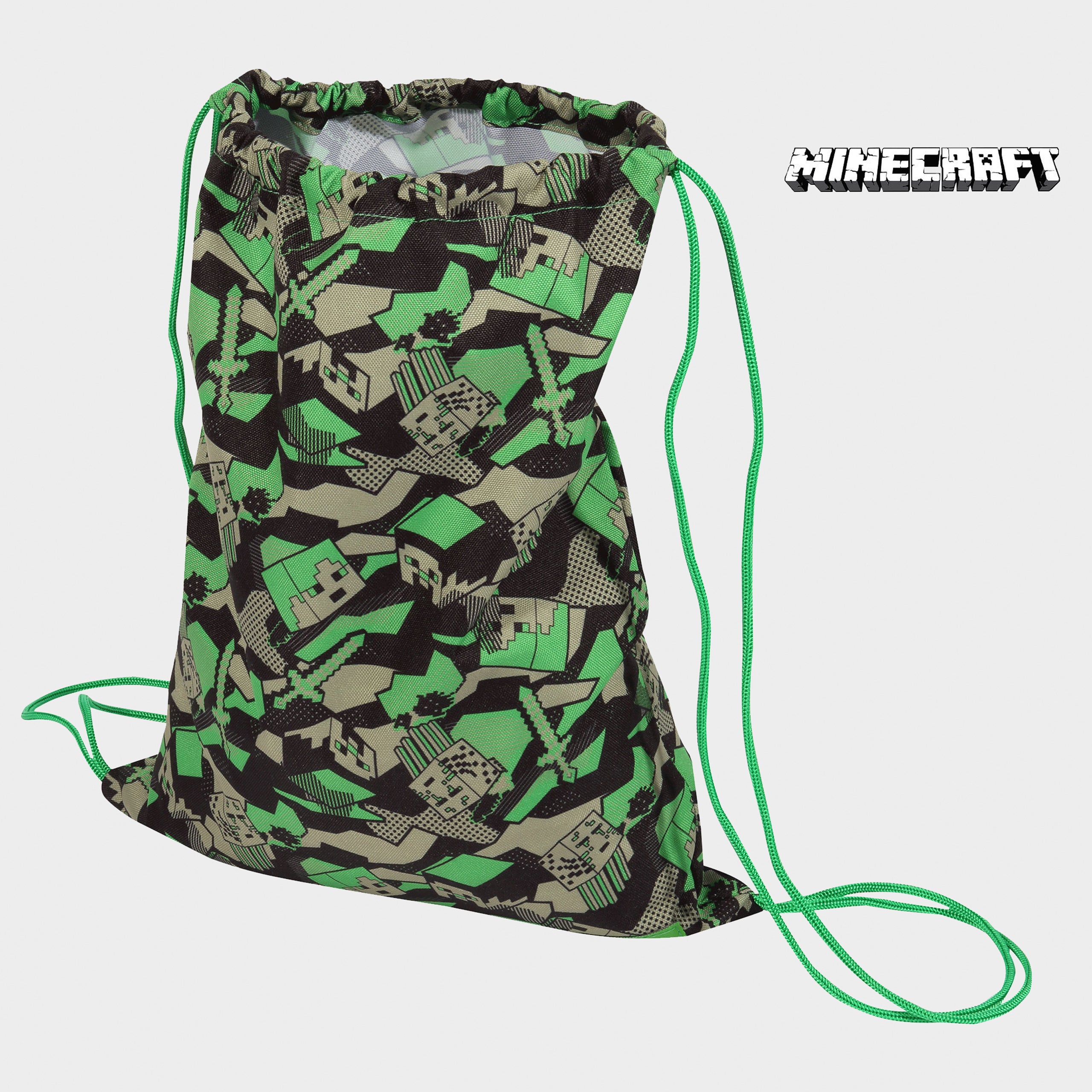 Minecraft Camo Creeper Kids Gym Bag