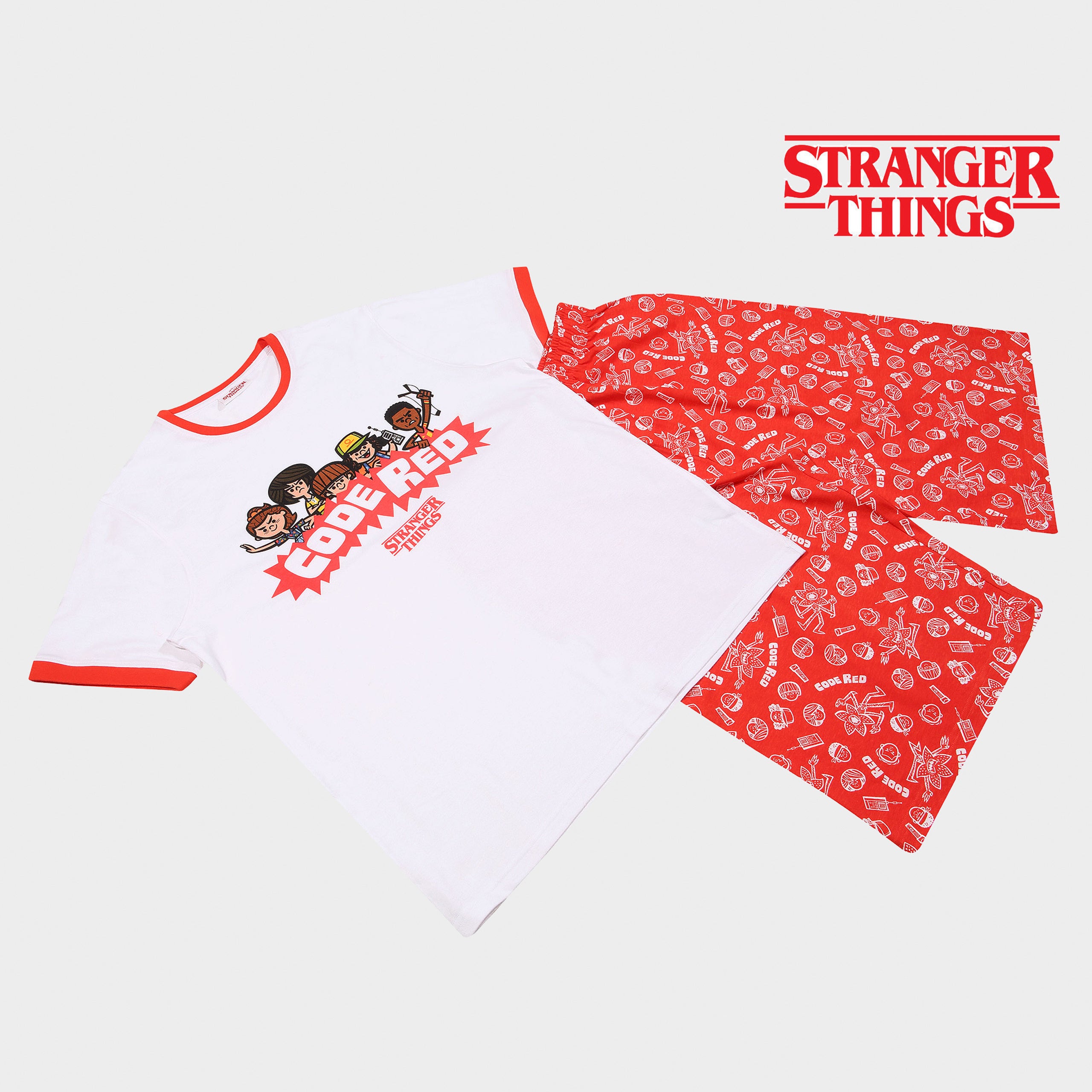 Stranger Things Adults Short Pyjamas Set