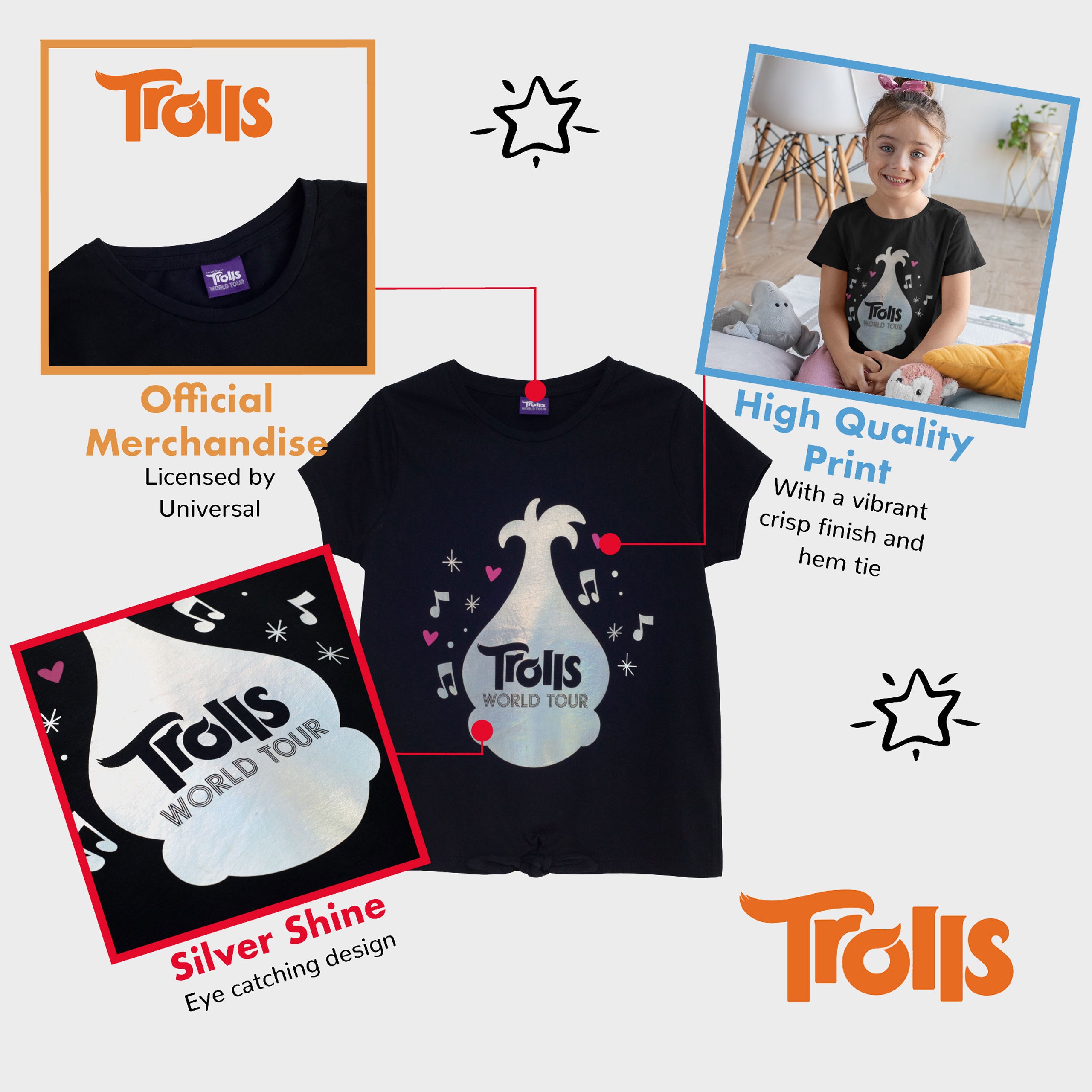 Trolls Poppy World Tour T-Shirt