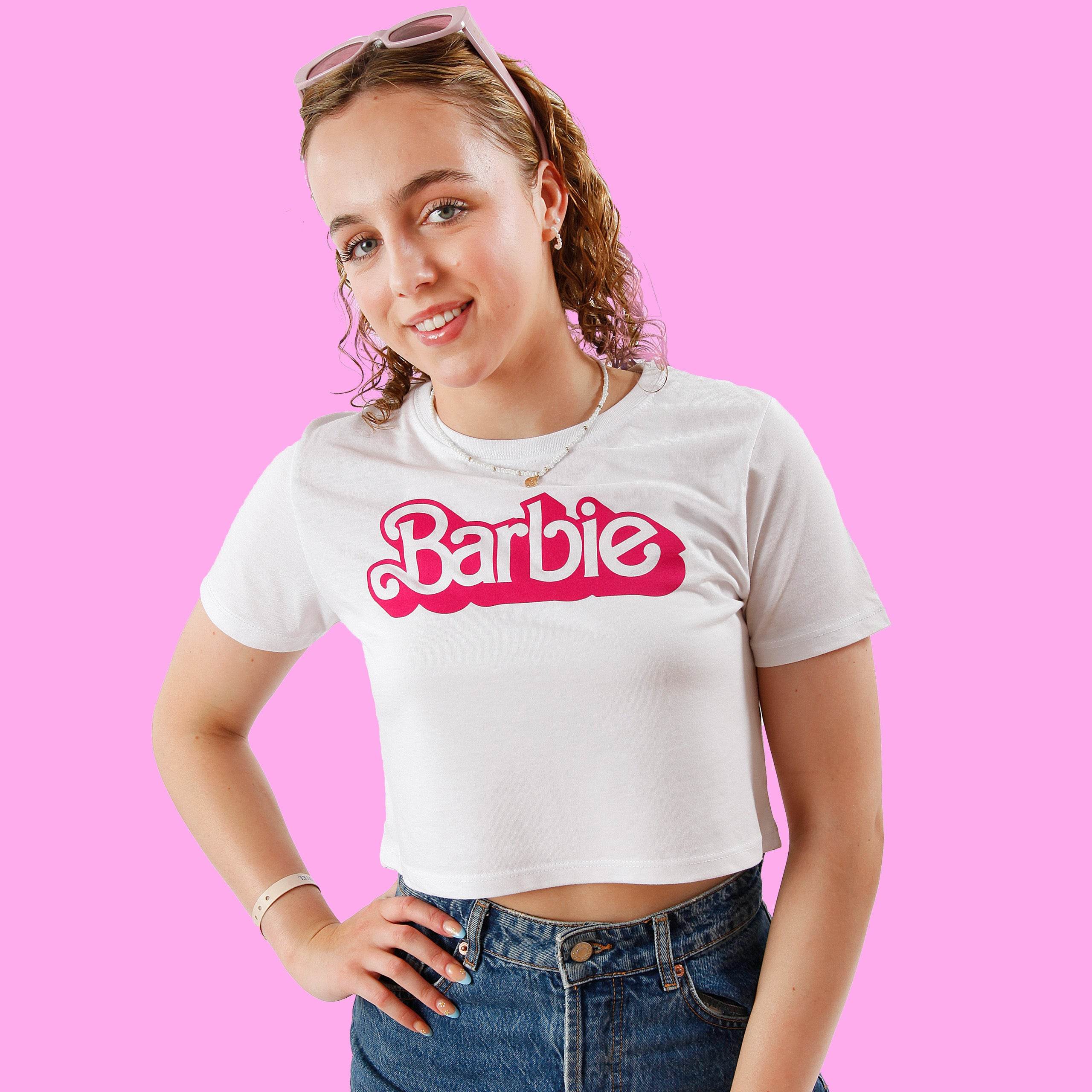 Womens Barbie Cropped T-shirt - Character.com