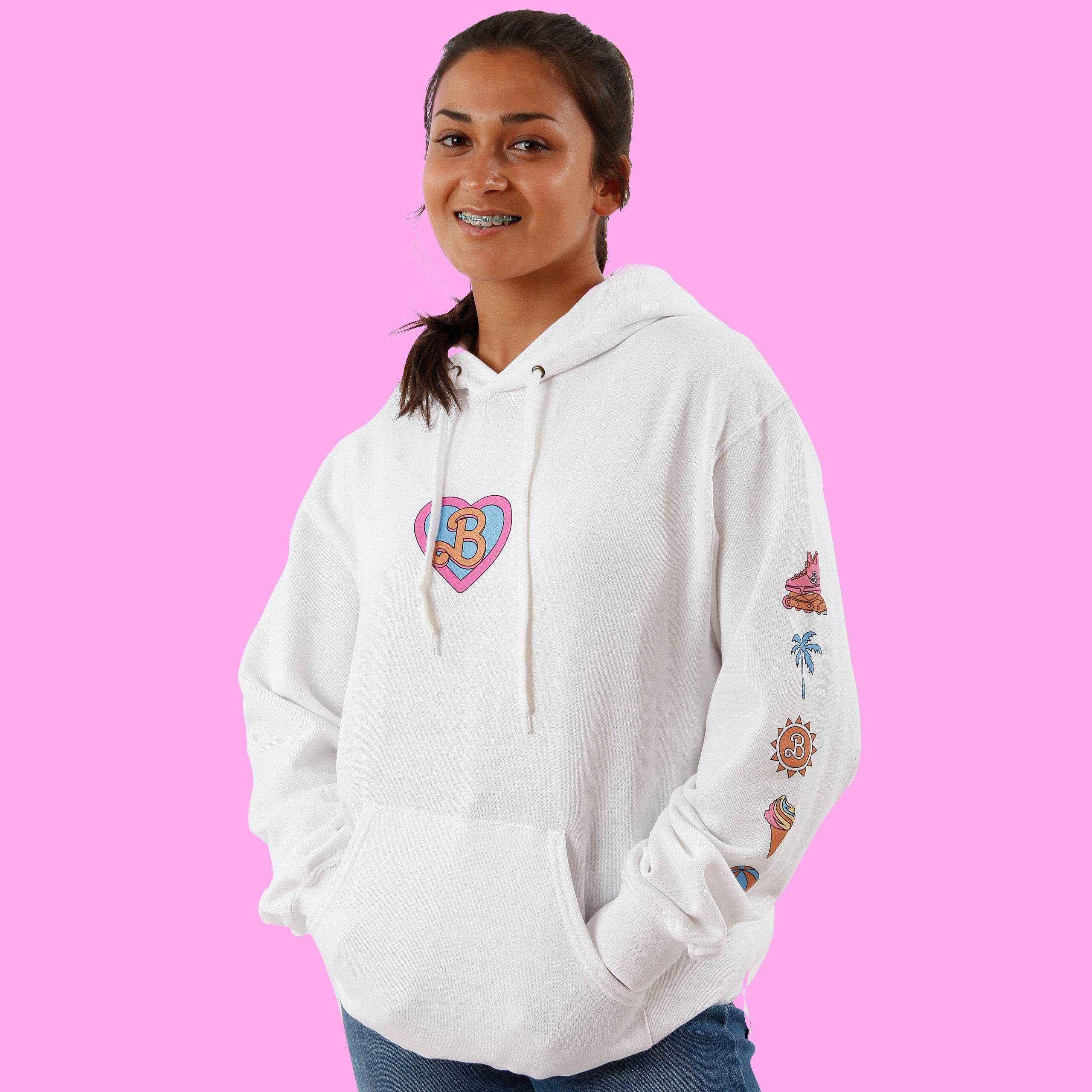 Womens Barbie Retro Hoodie - Character.com