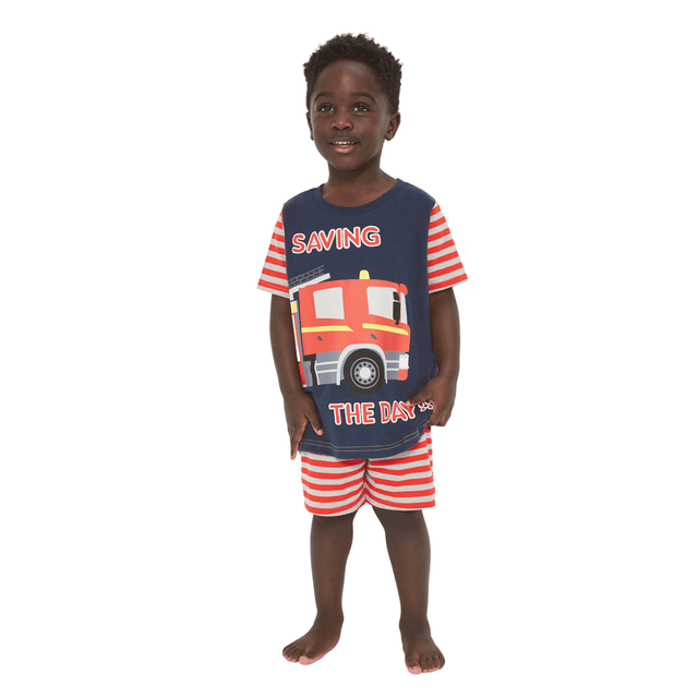 Harry Bear Fire Engine Short Pyjamas - Character.com