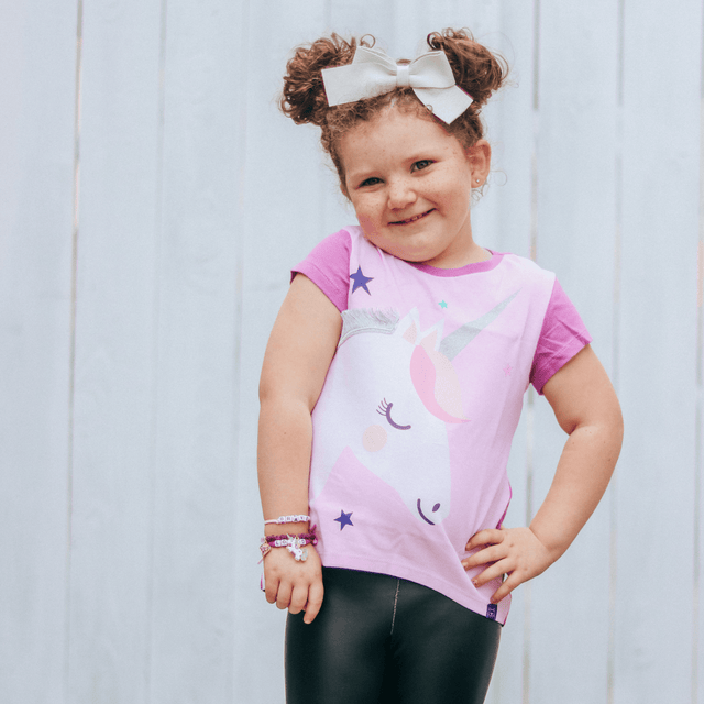 Harry Bear Glitter Unicorn T-Shirt - Character.com