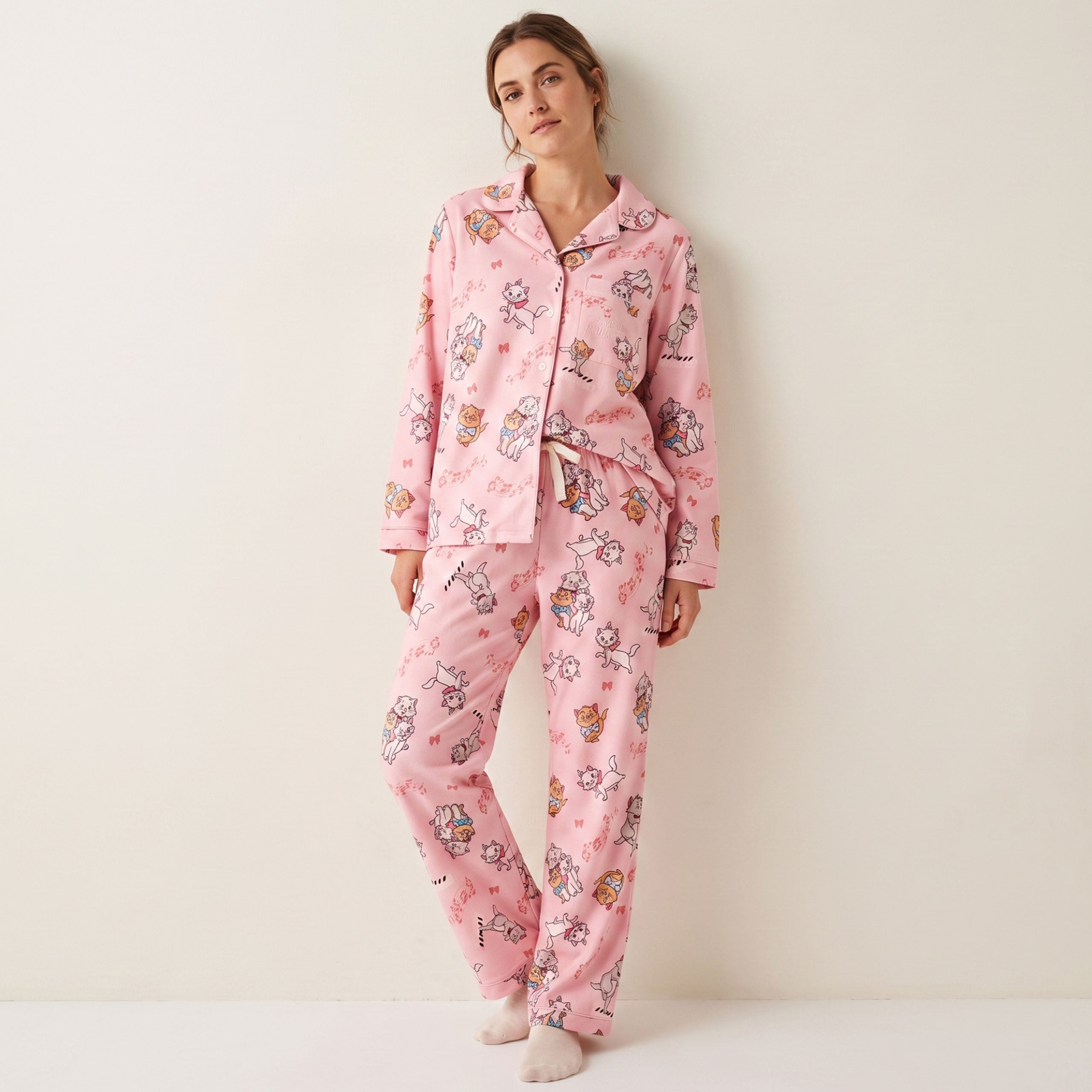 Disney The Aristocats Button Down Womens Pyjamas