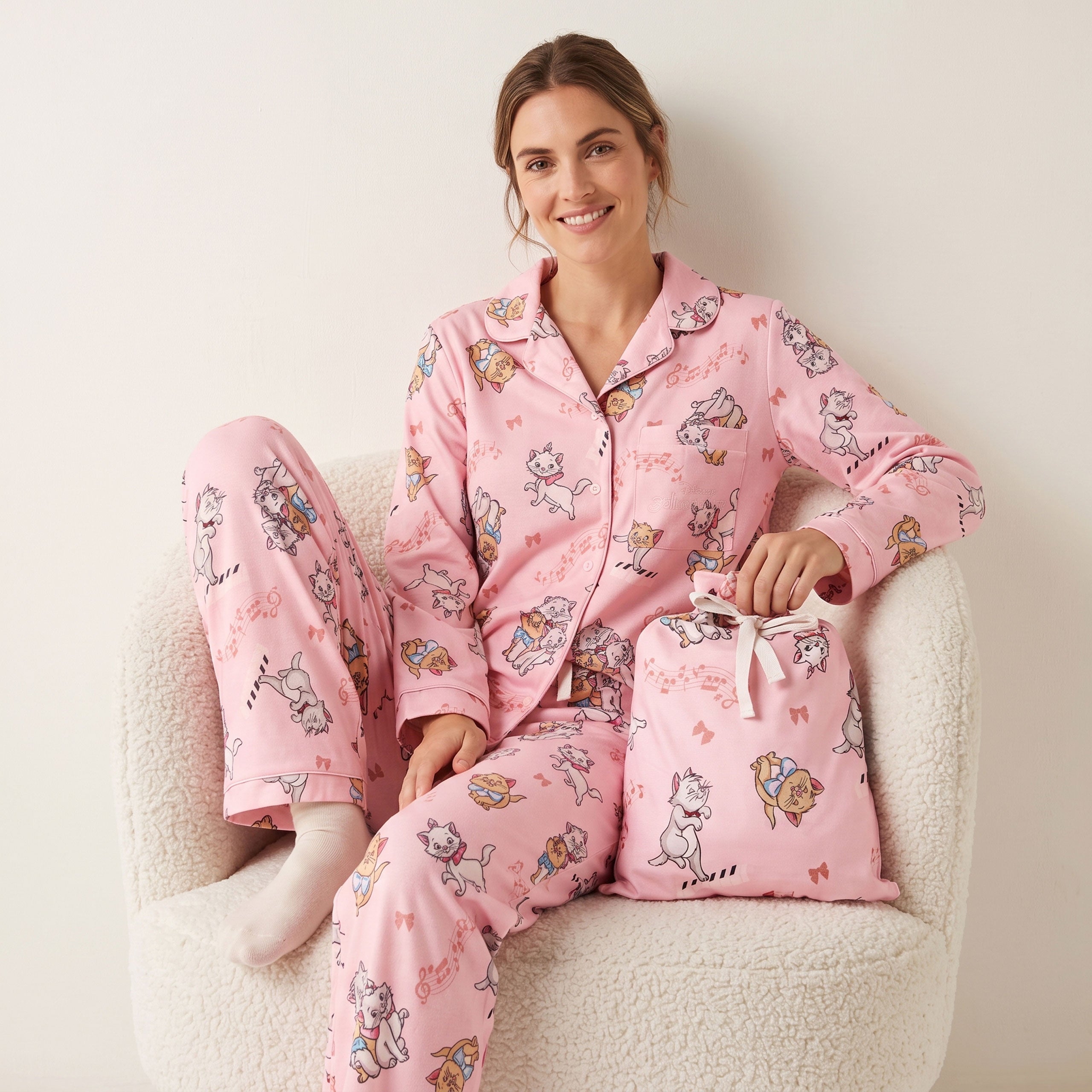 Disney The Aristocats Button Down Womens Pyjamas