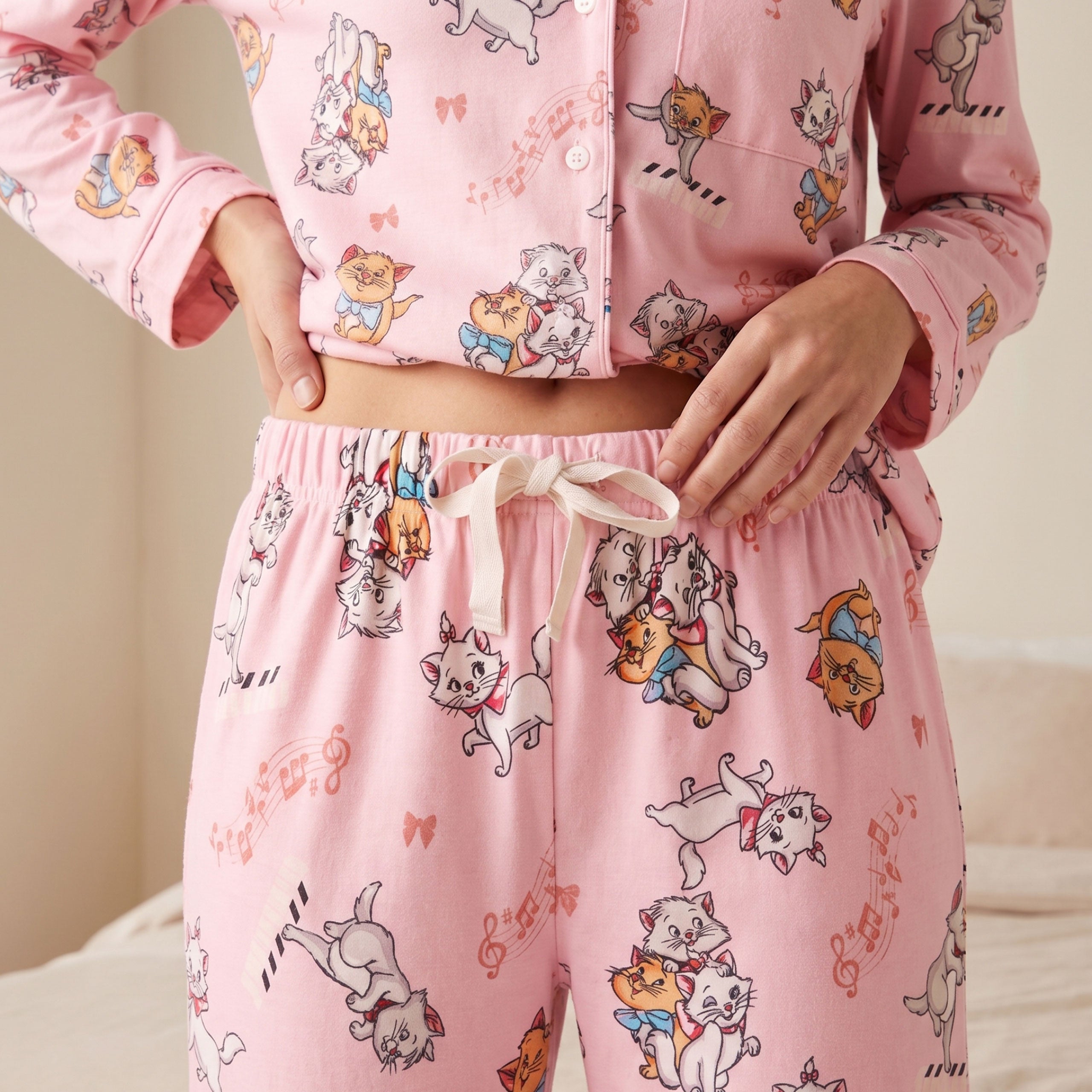 Disney The Aristocats Button Down Womens Pyjamas