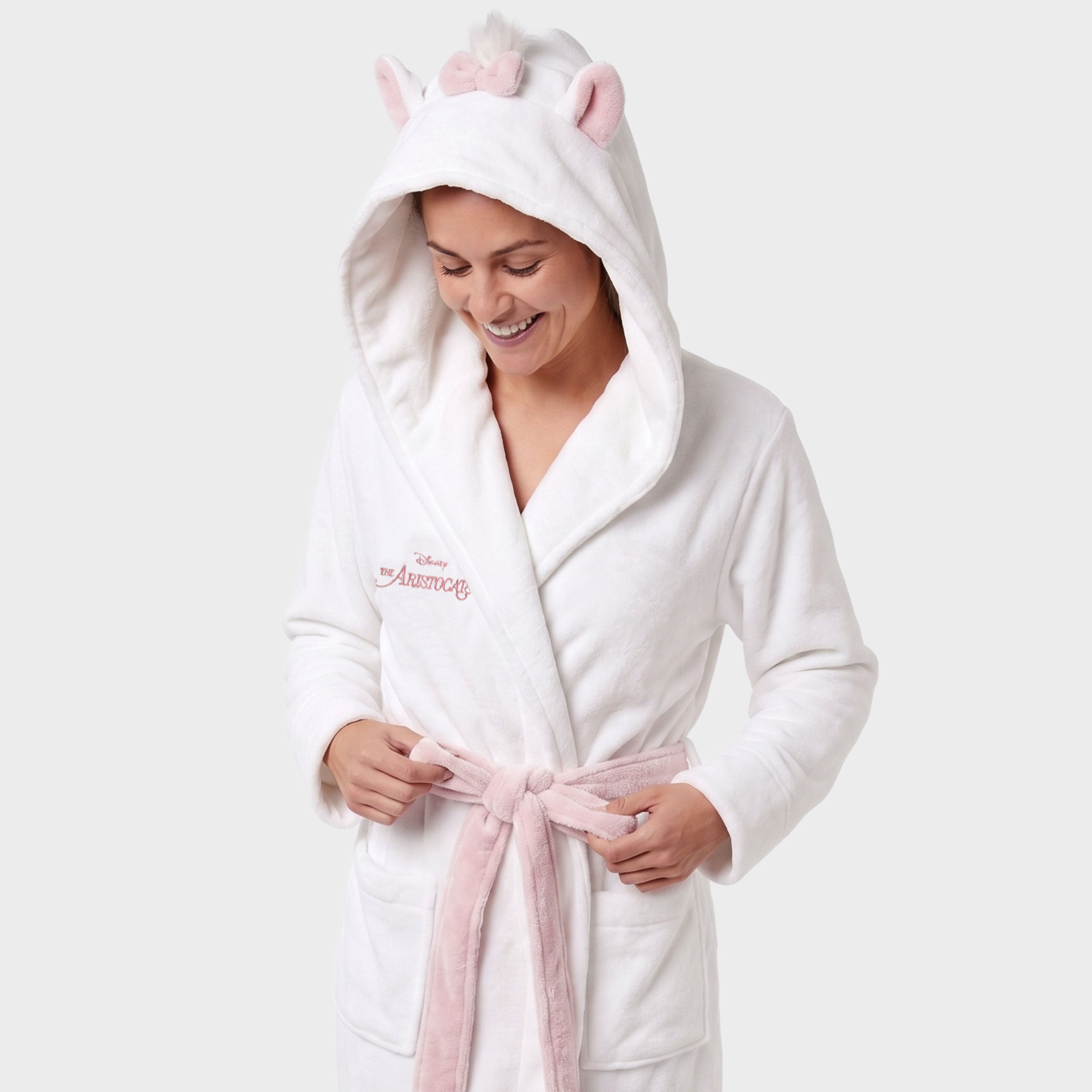 Disney Aristocats Marie 3D Ears Dressing Gown
