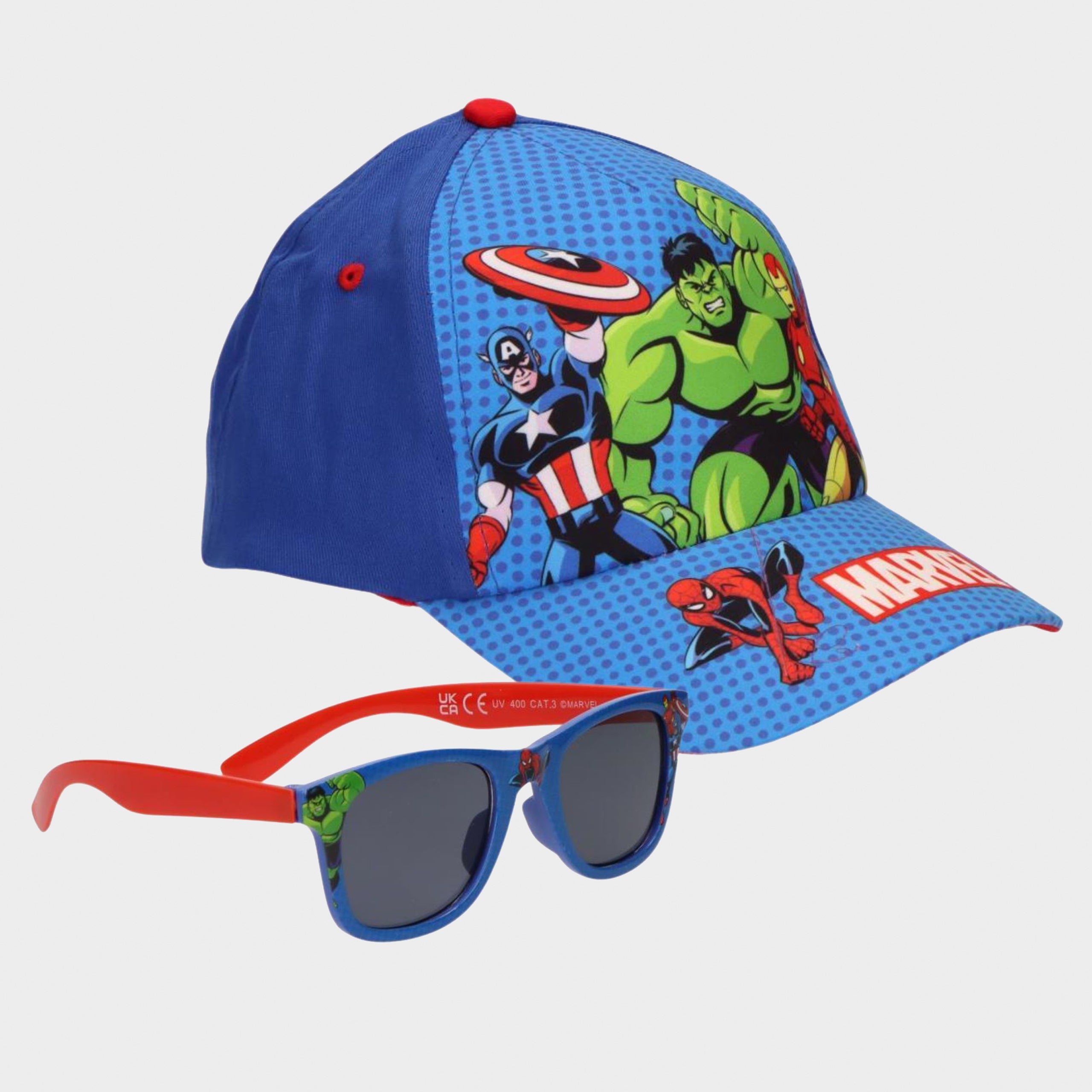 Marvel Avengers Sunglass & Hat Set