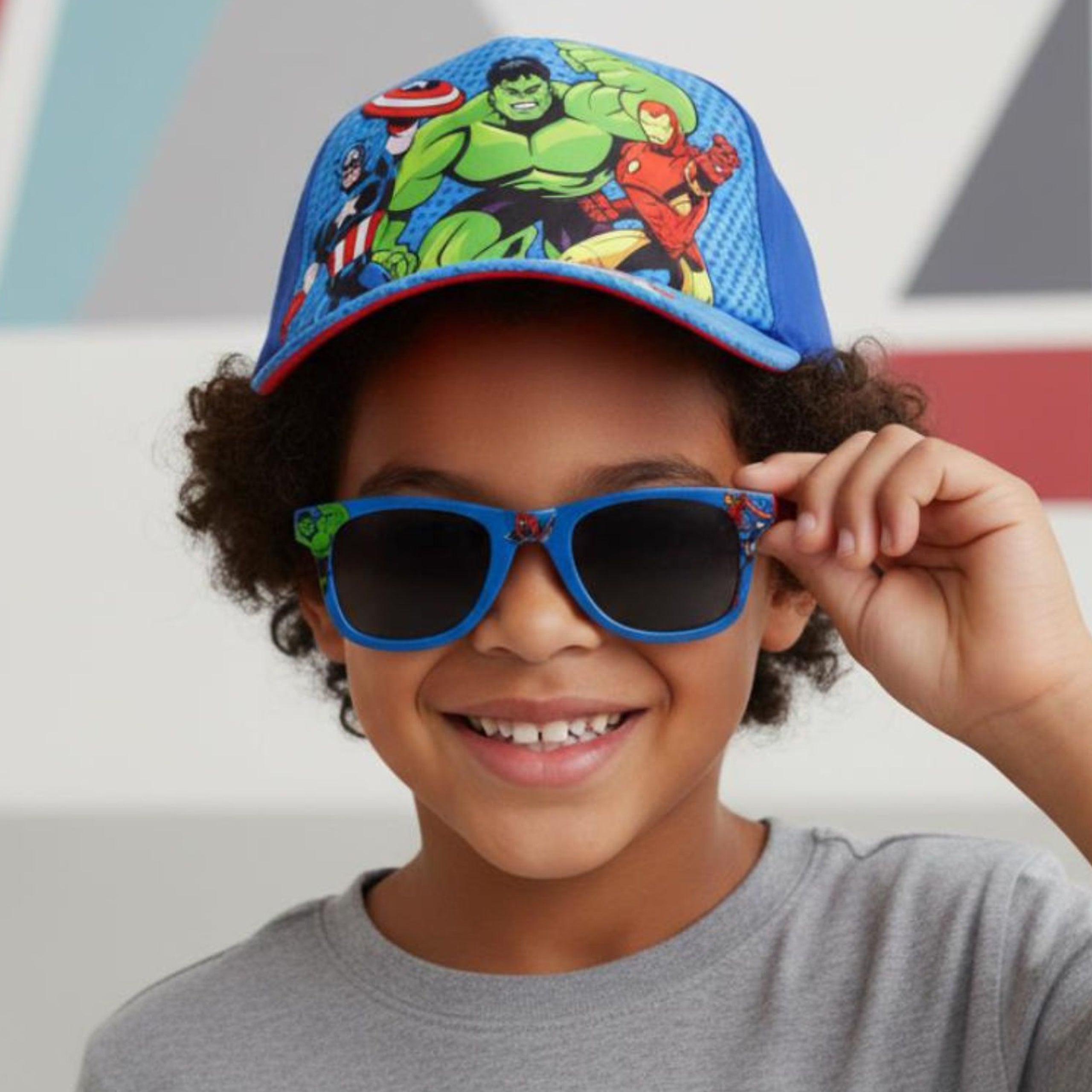 Marvel Avengers Sunglass & Hat Set