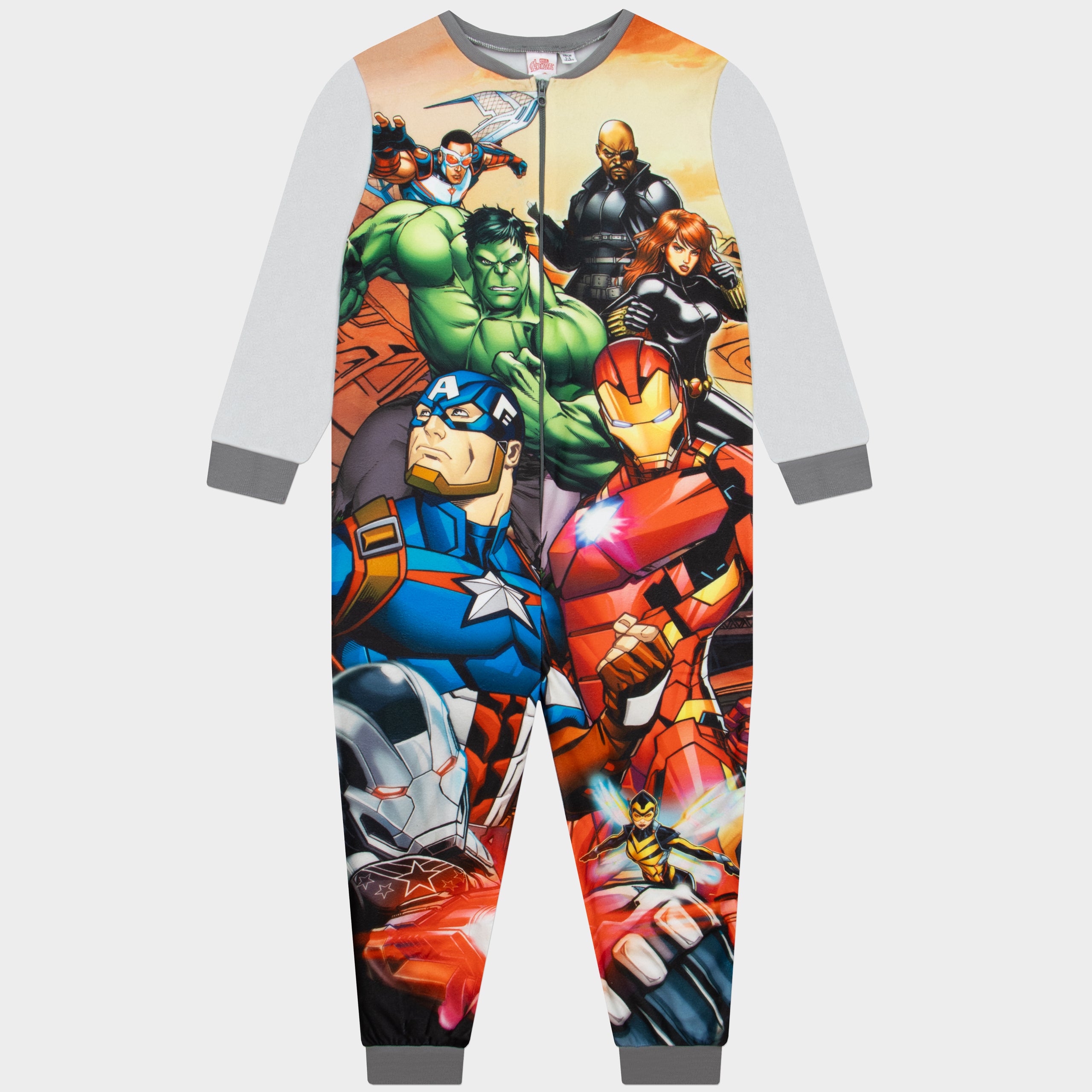 Avengers Captain America, Iron Man & Hulk Onesie