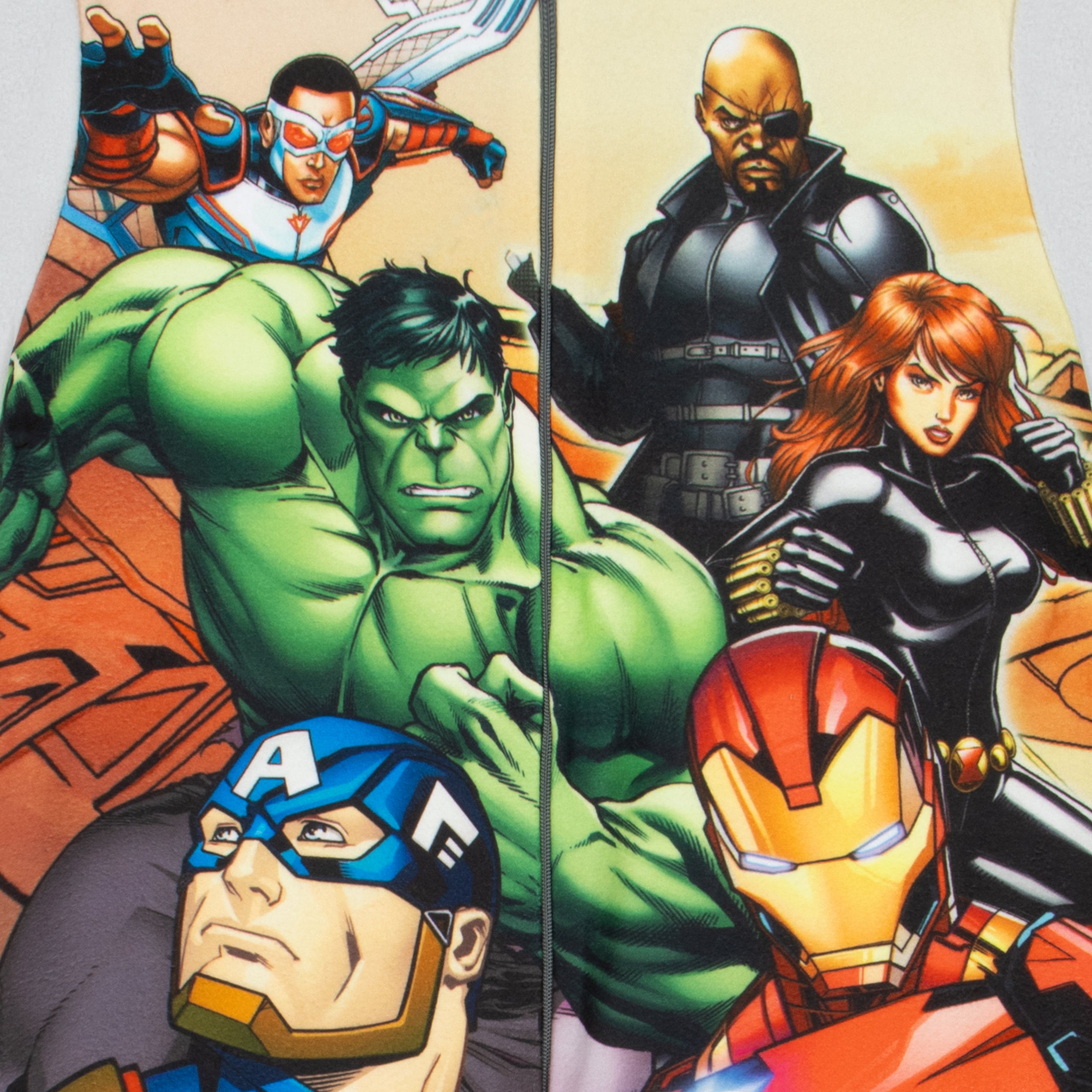 Avengers Captain America, Iron Man & Hulk Onesie