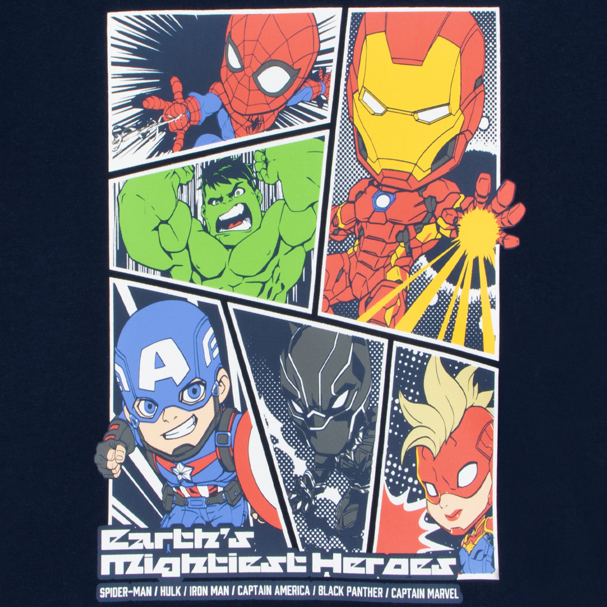 Marvel Avengers Hulk, Iron Man, Captain America And Spiderman Pyjamas