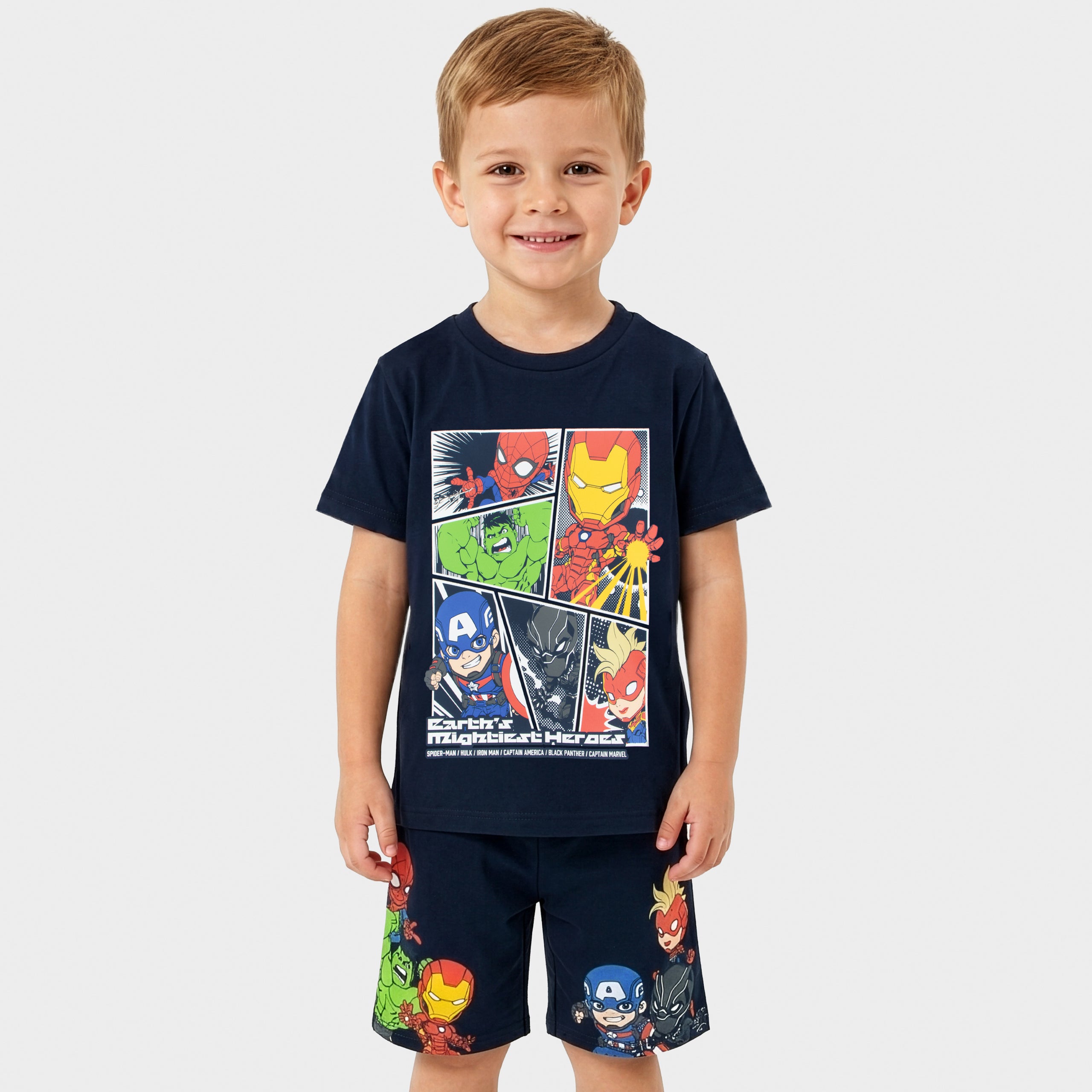 Marvel Avengers Hulk, Iron Man, Captain America And Spiderman Pyjamas