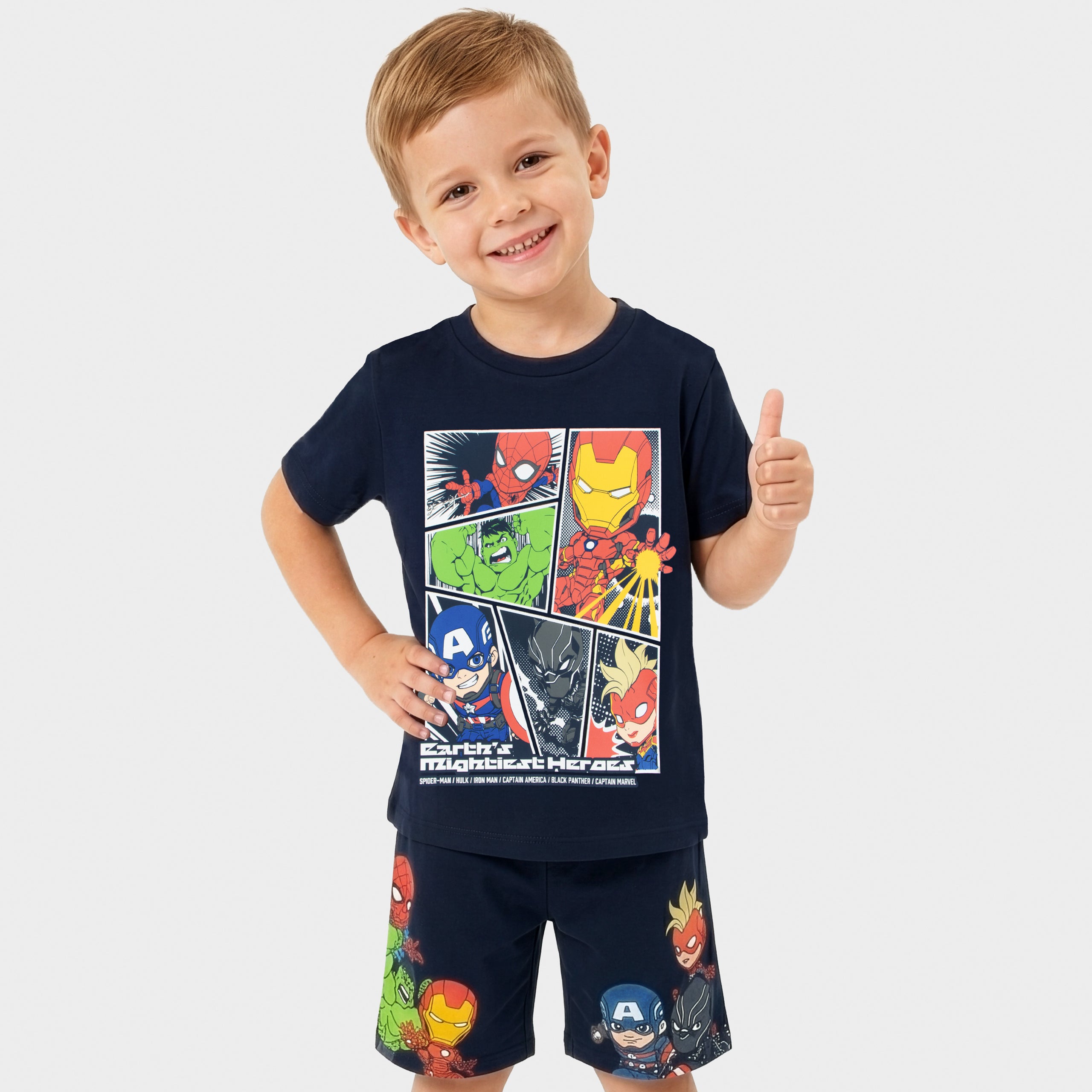 Marvel Avengers Hulk, Iron Man, Captain America And Spiderman Pyjamas
