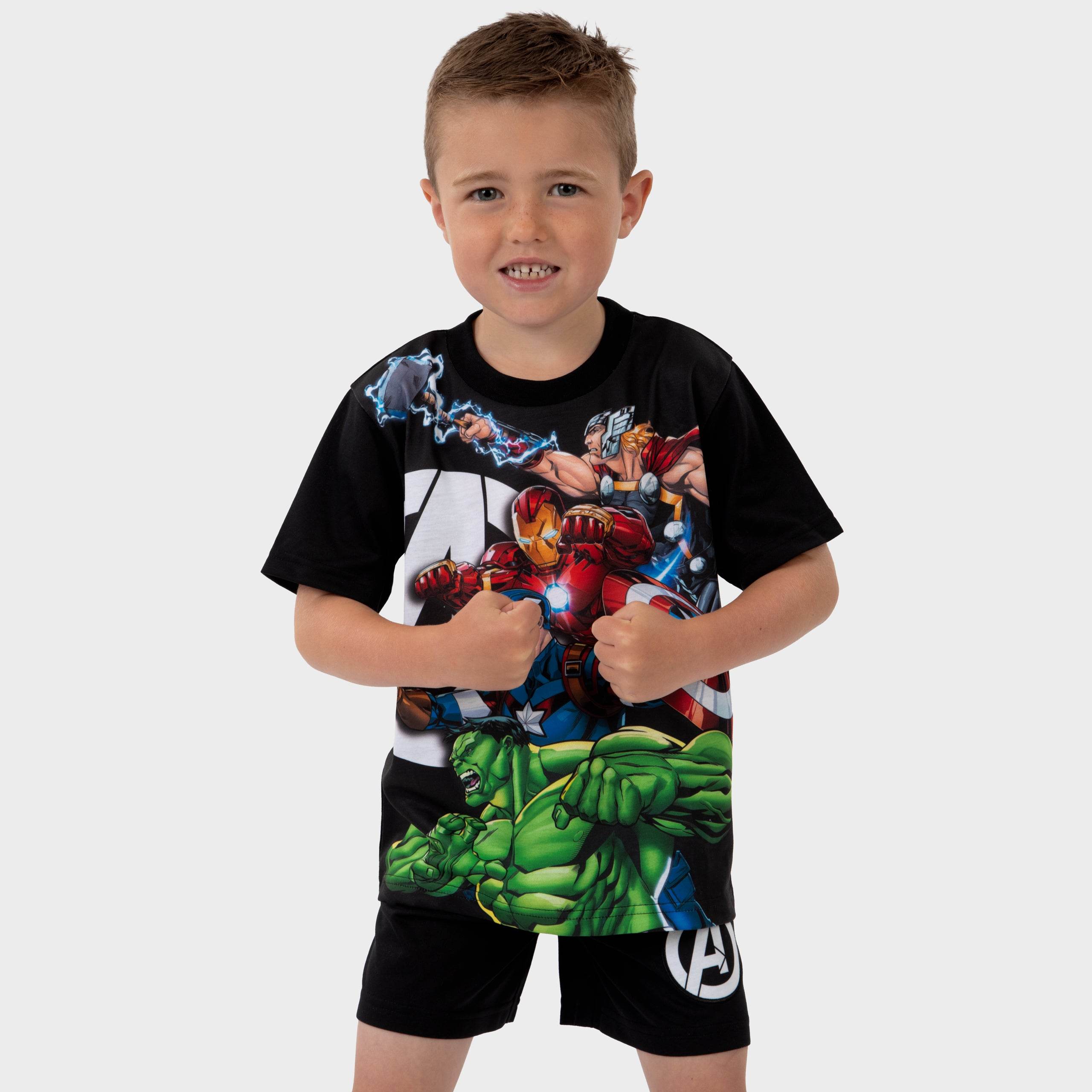 Marvel Avengers Boys Short Pyjamas - Character.com