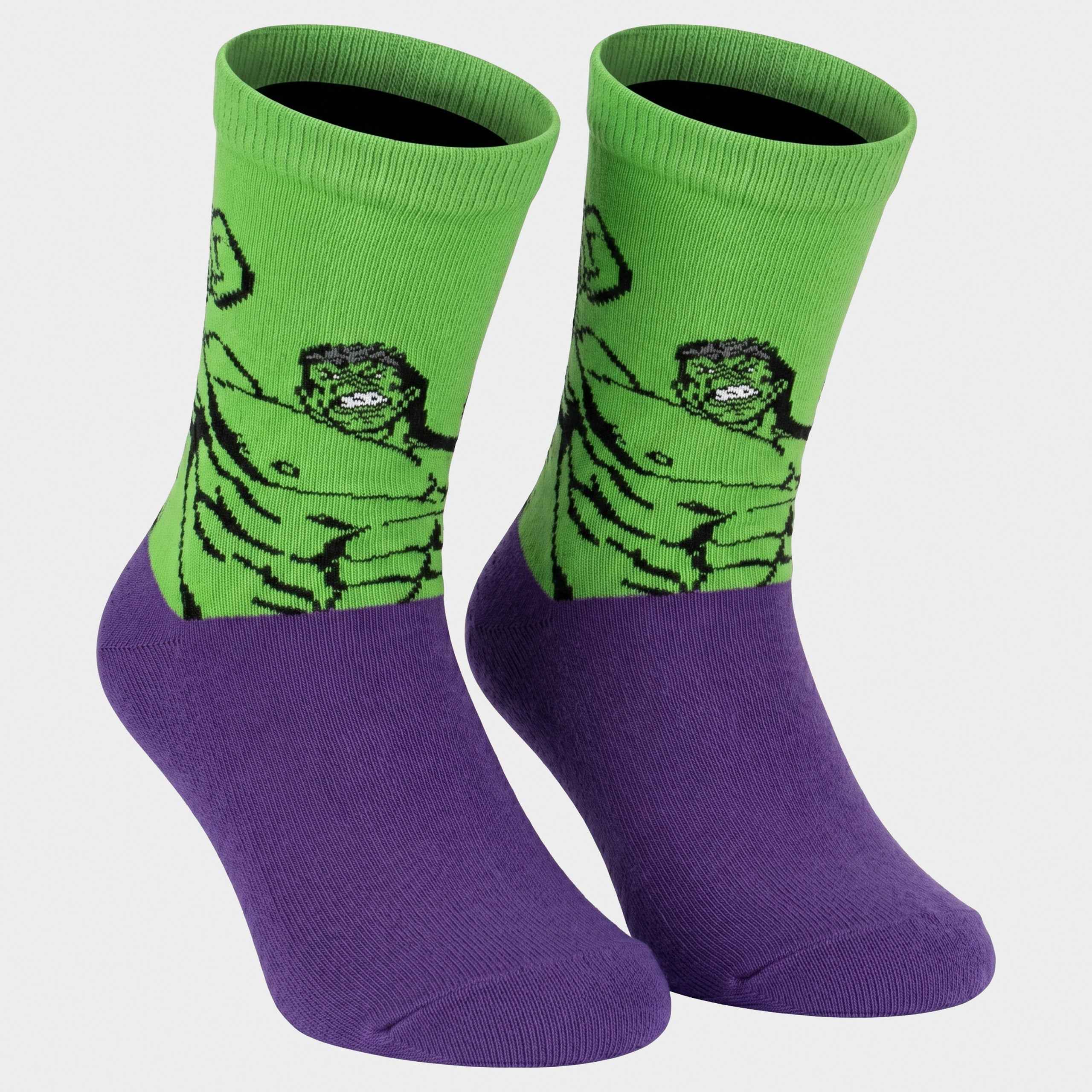 Marvel Avengers Iron Man And Hulk Pack Of 3 Socks