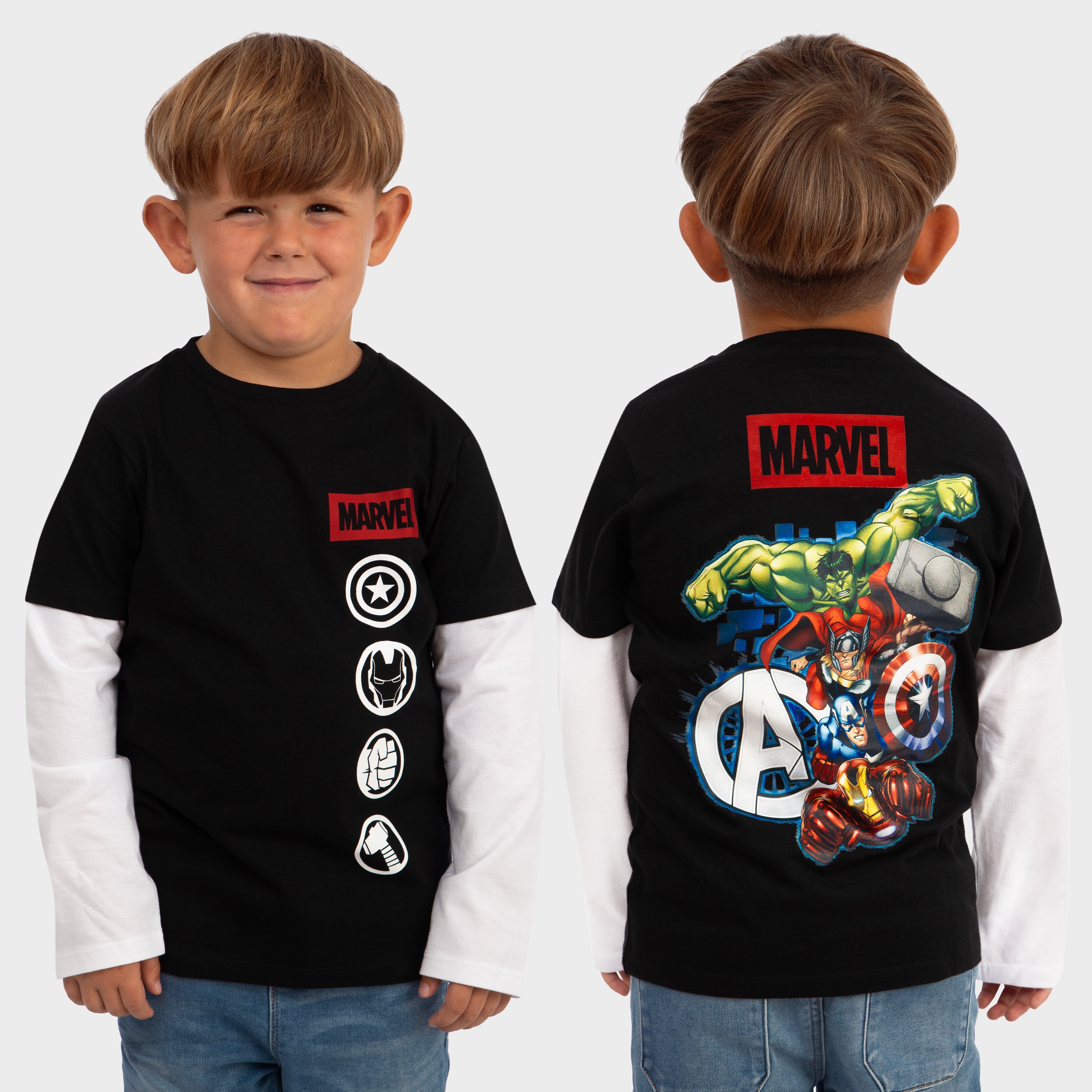 Boys Avengers Long Sleeve T-shirt