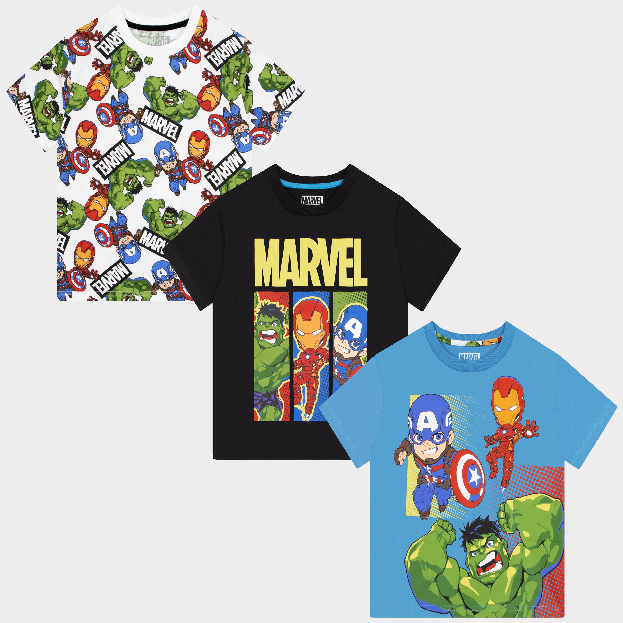 Marvel Avengers 3 Pack T-Shirts