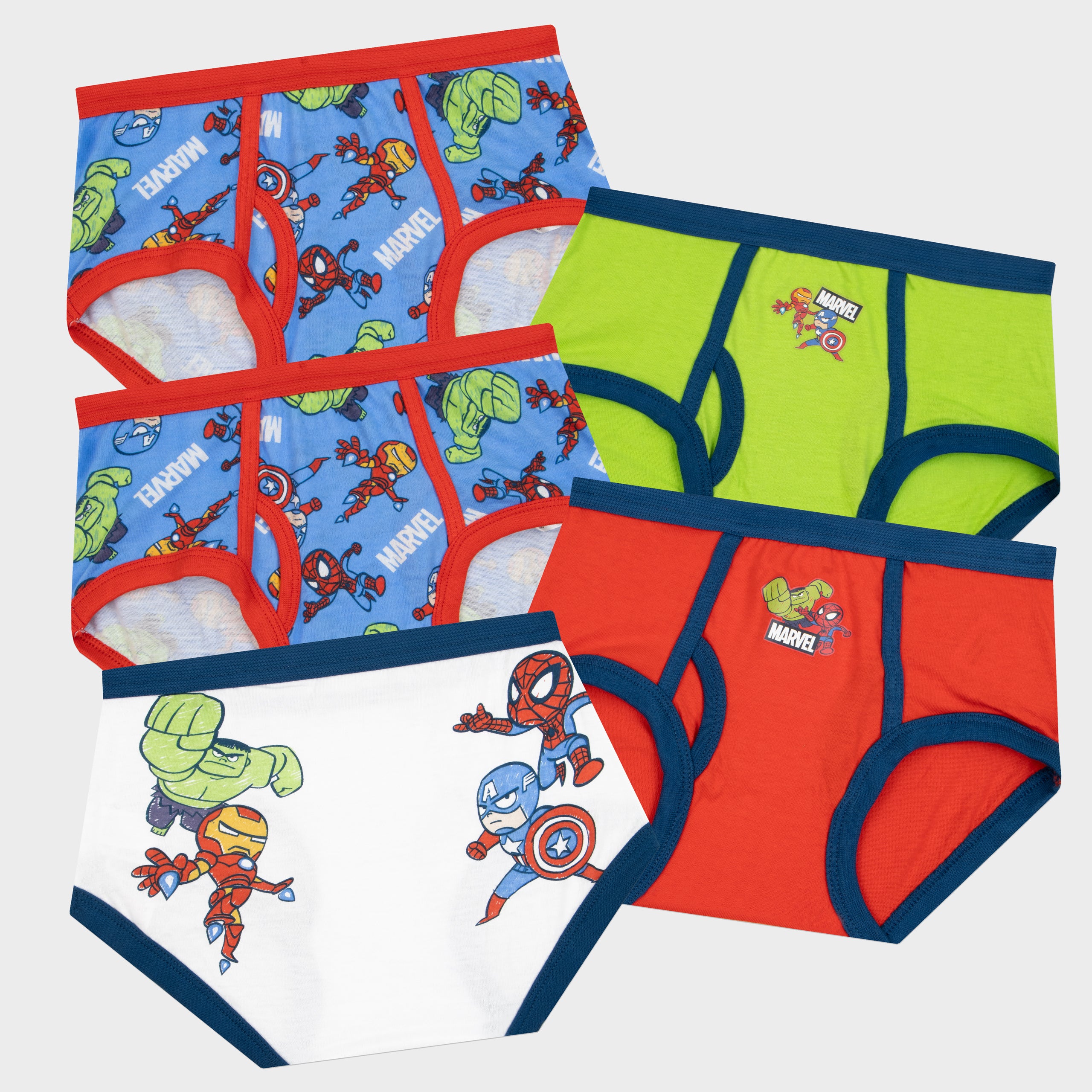 Boys Avengers 5 Pack Briefs