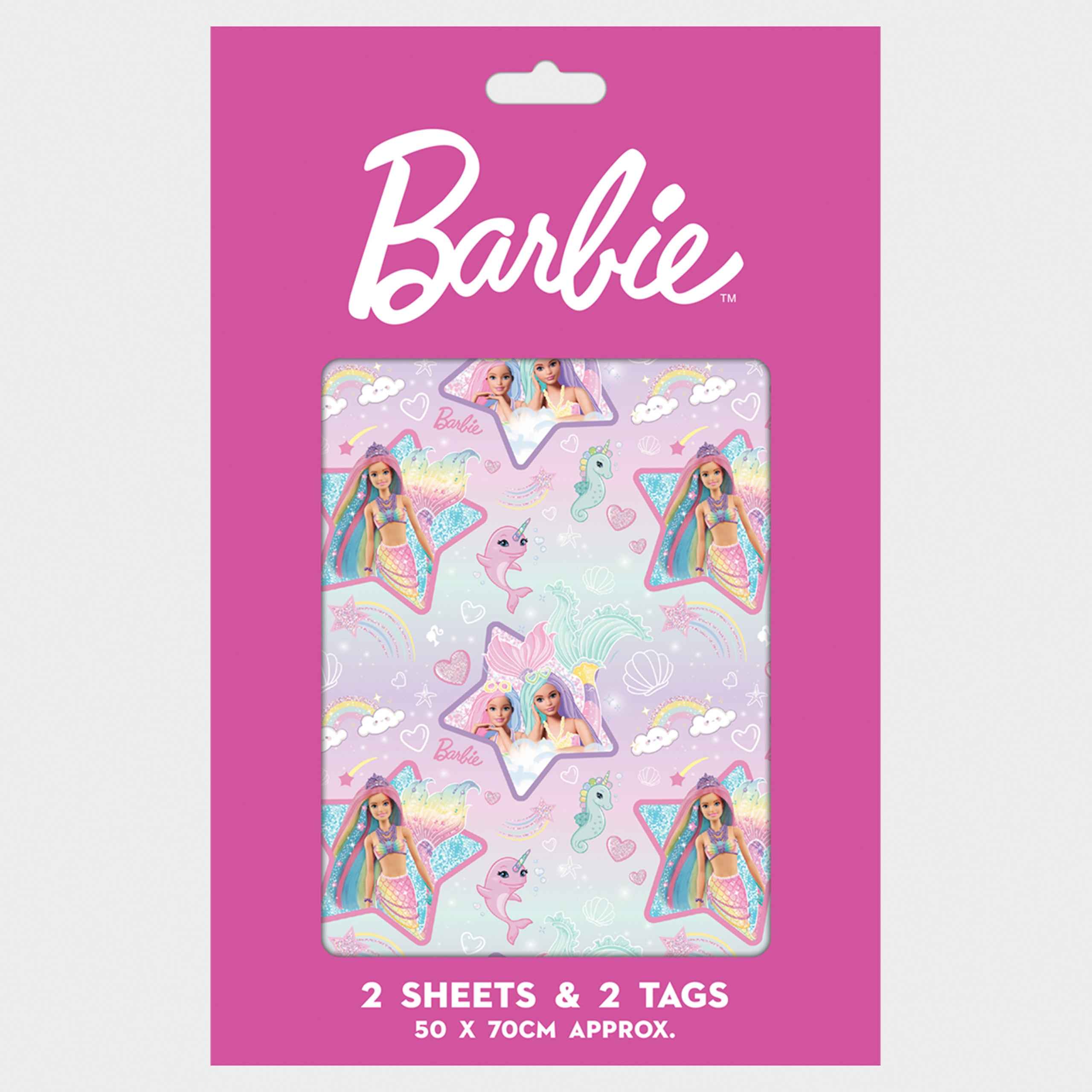 Barbie Gift Wrap And Tags