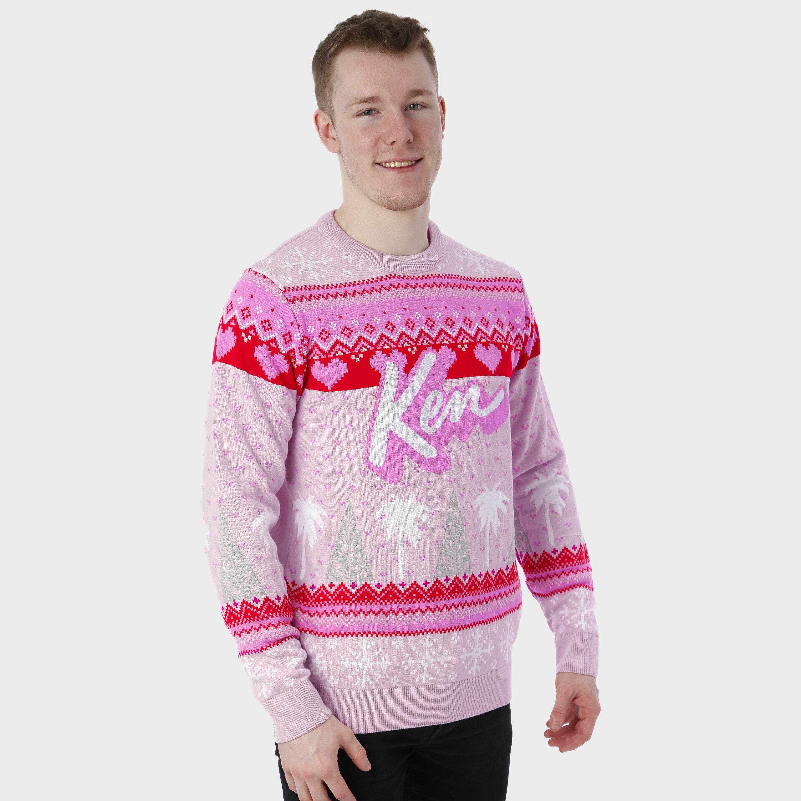 Mens Barbie Ken Christmas Jumper - Character.com