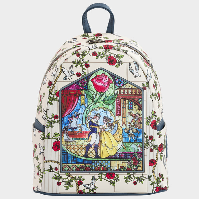 Beauty & The Beast Loungefly Stained Glass Mini Backpack