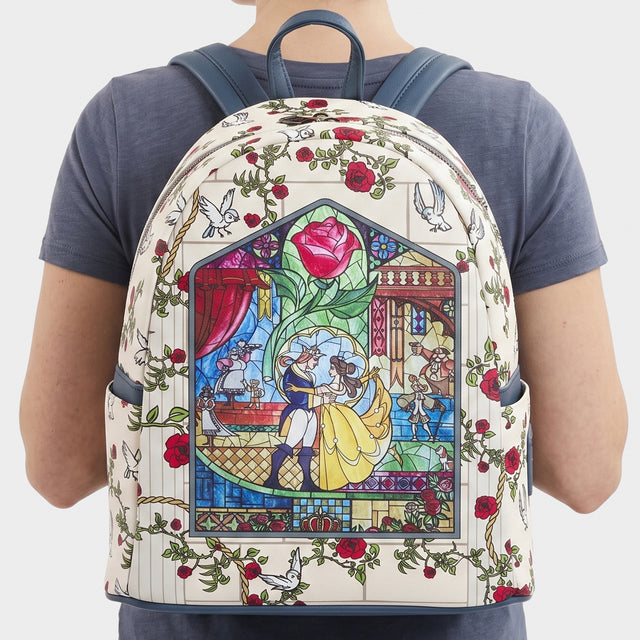 Beauty & The Beast Loungefly Stained Glass Mini Backpack