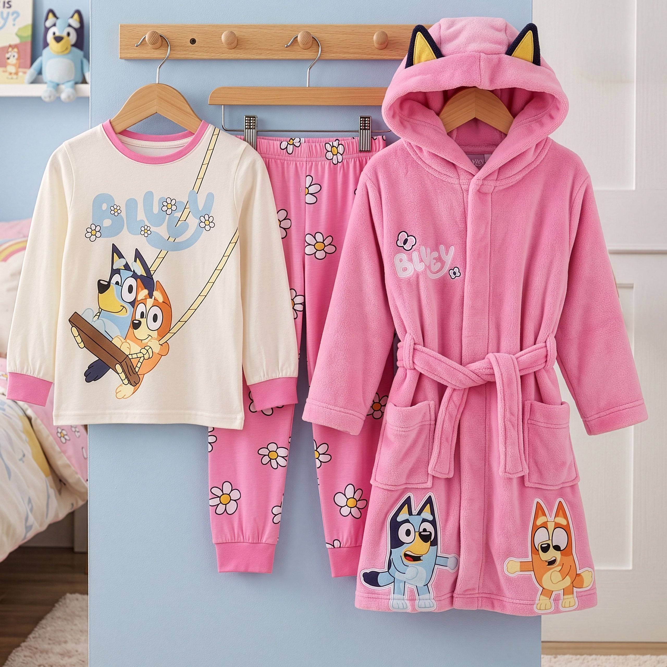 Bluey & Bingo Pyjamas and Dressing Gown Set