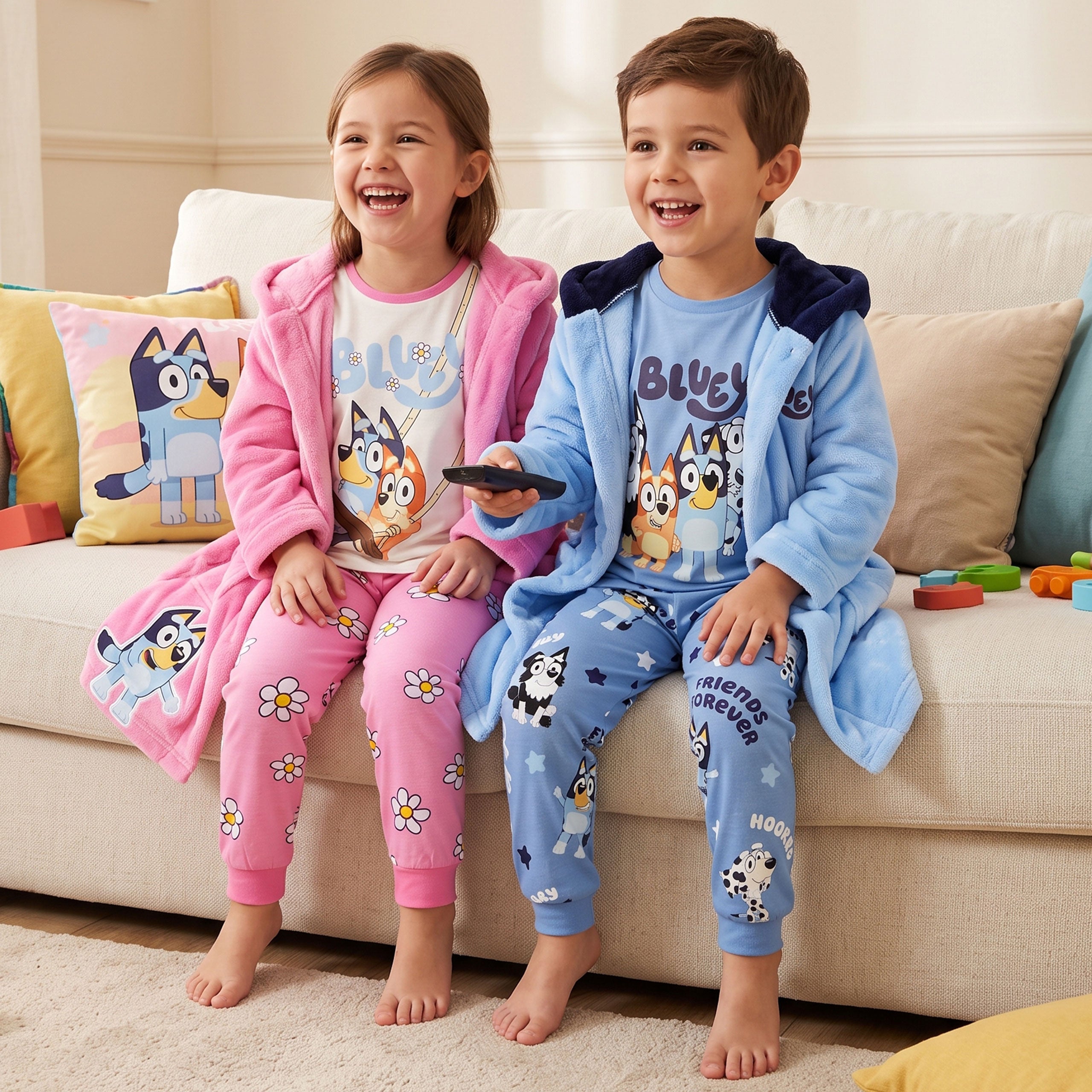 Bluey & Bingo Pyjamas and Dressing Gown Set