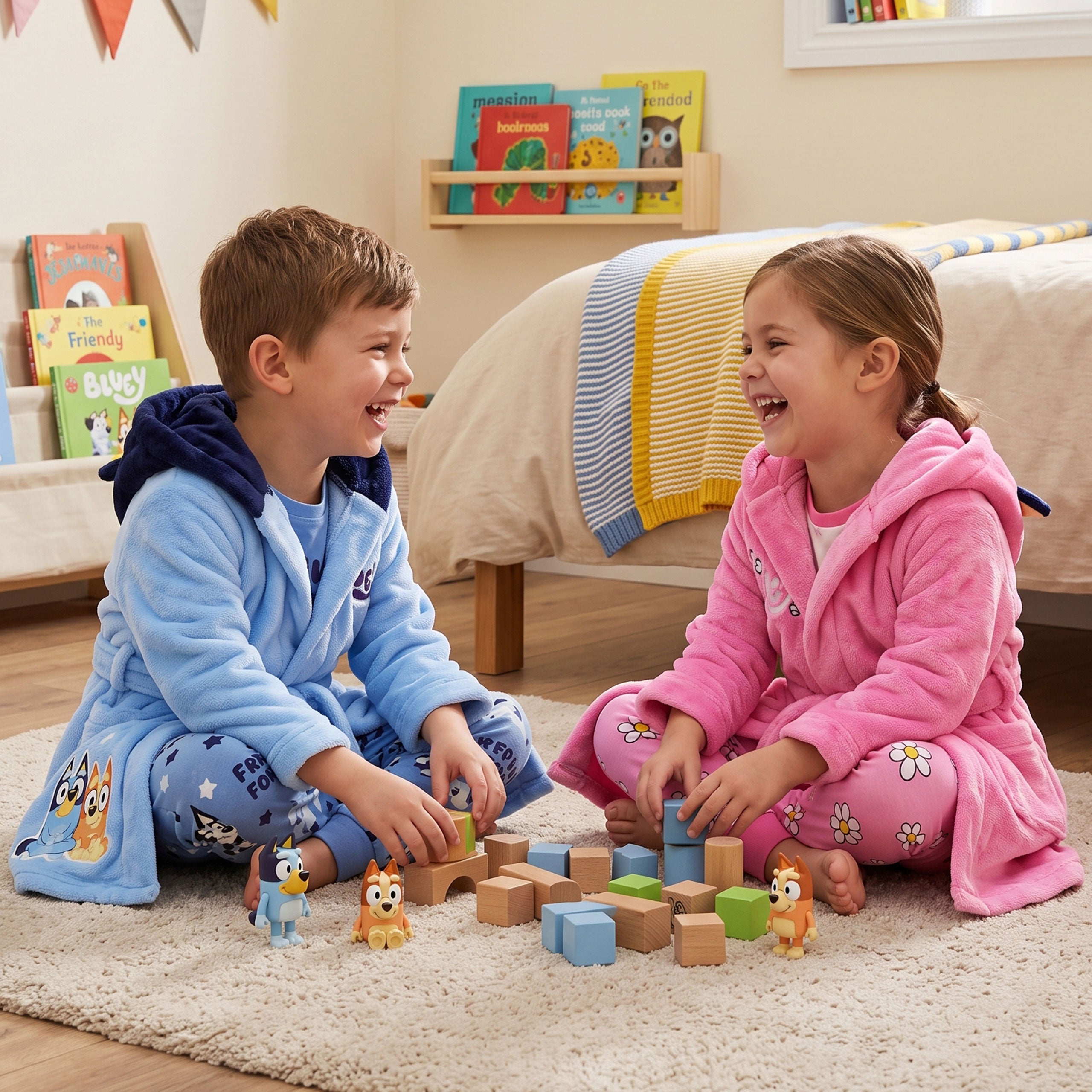 Bluey & Bingo Pyjamas and Dressing Gown Set