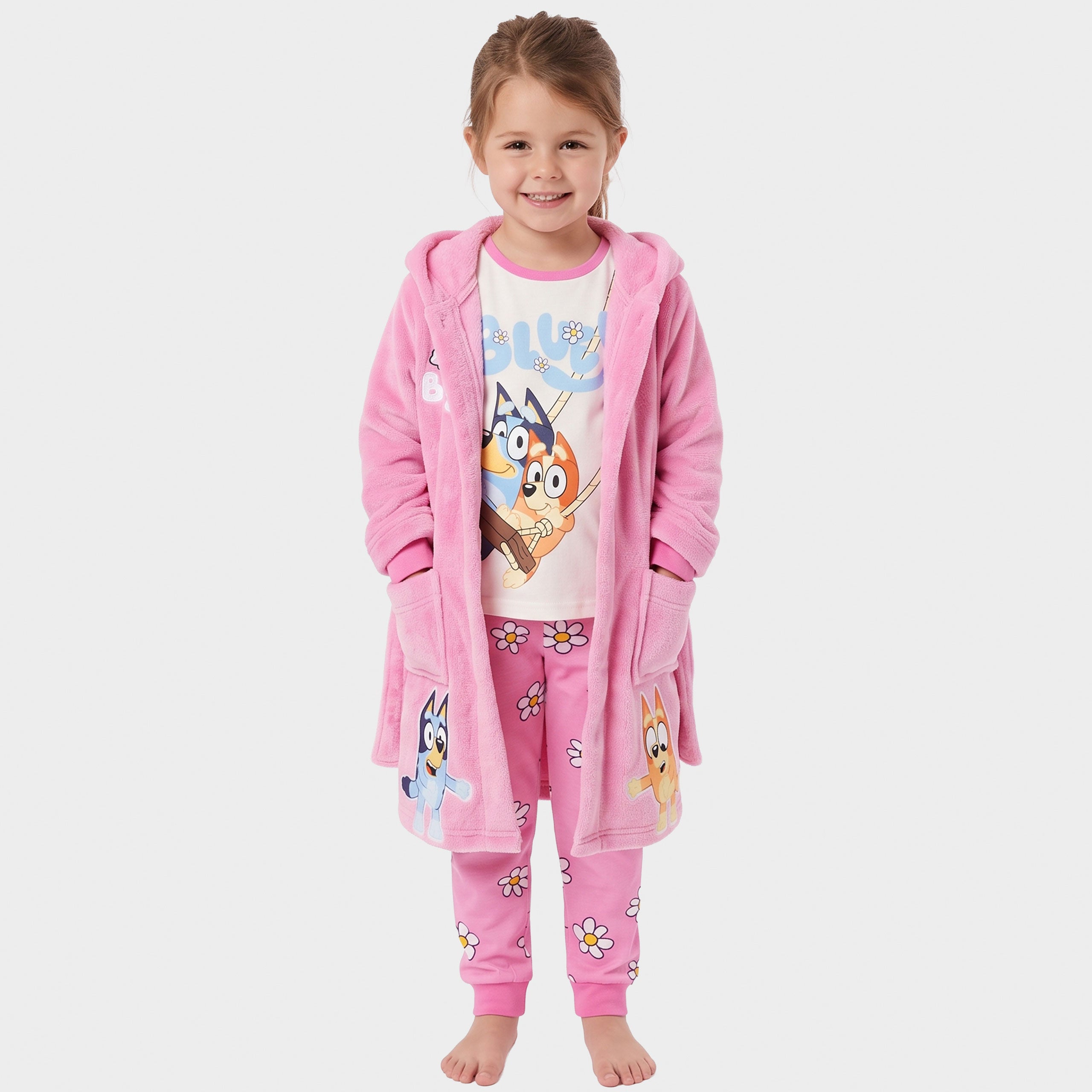 Bluey & Bingo Pyjamas and Dressing Gown Set
