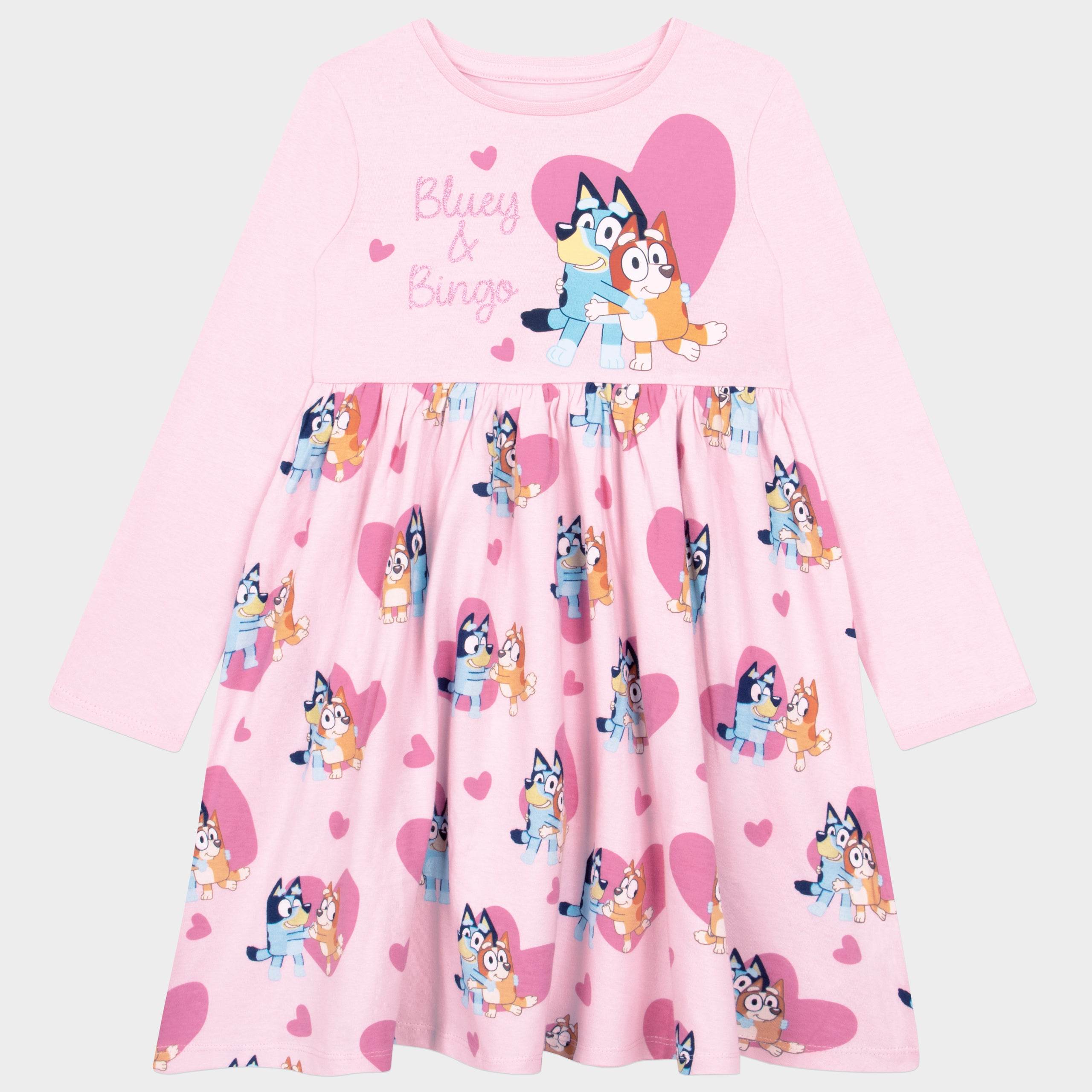 Bluey Dress - Bluey And Bingo Hearts - Character.com