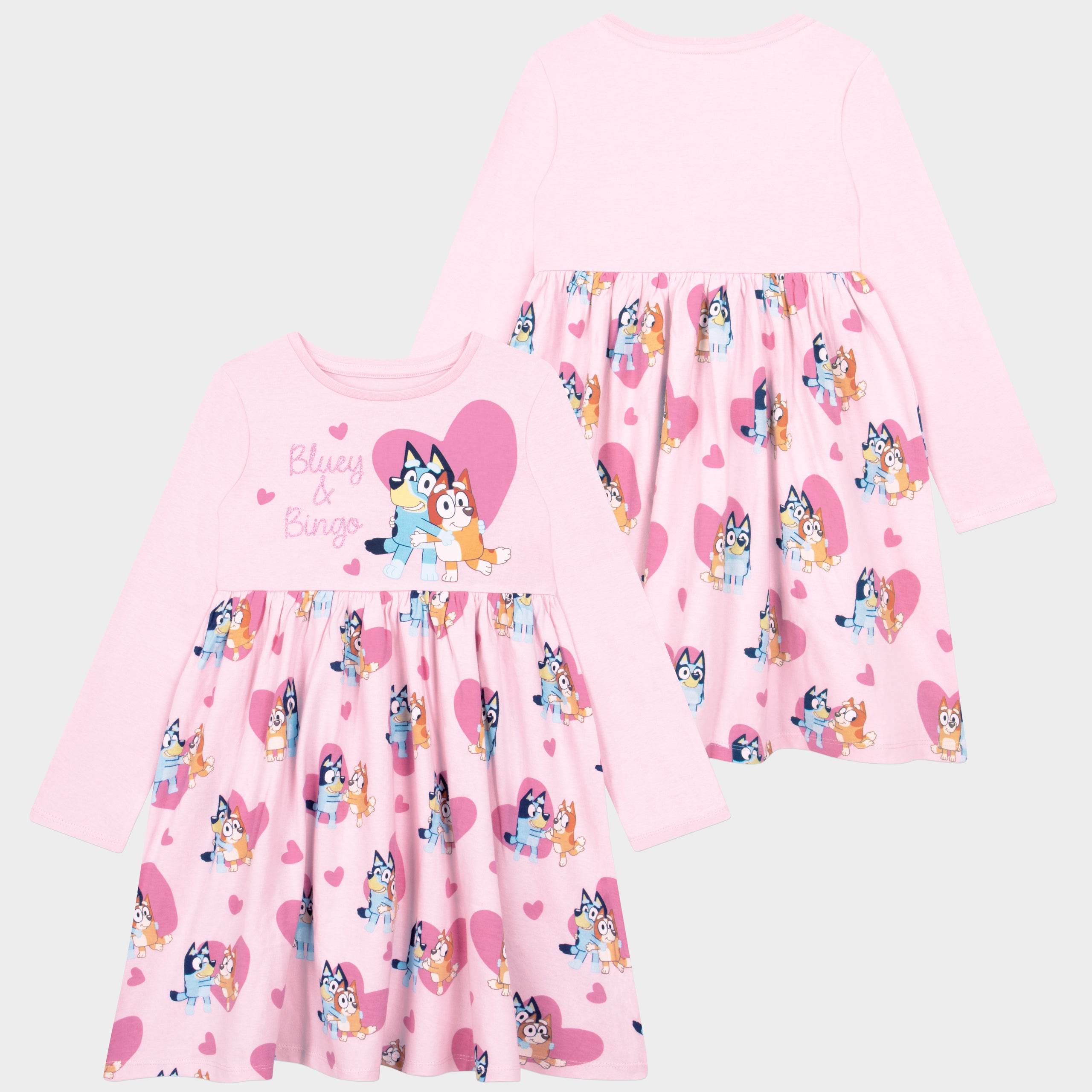Bluey Dress - Bluey And Bingo Hearts - Character.com