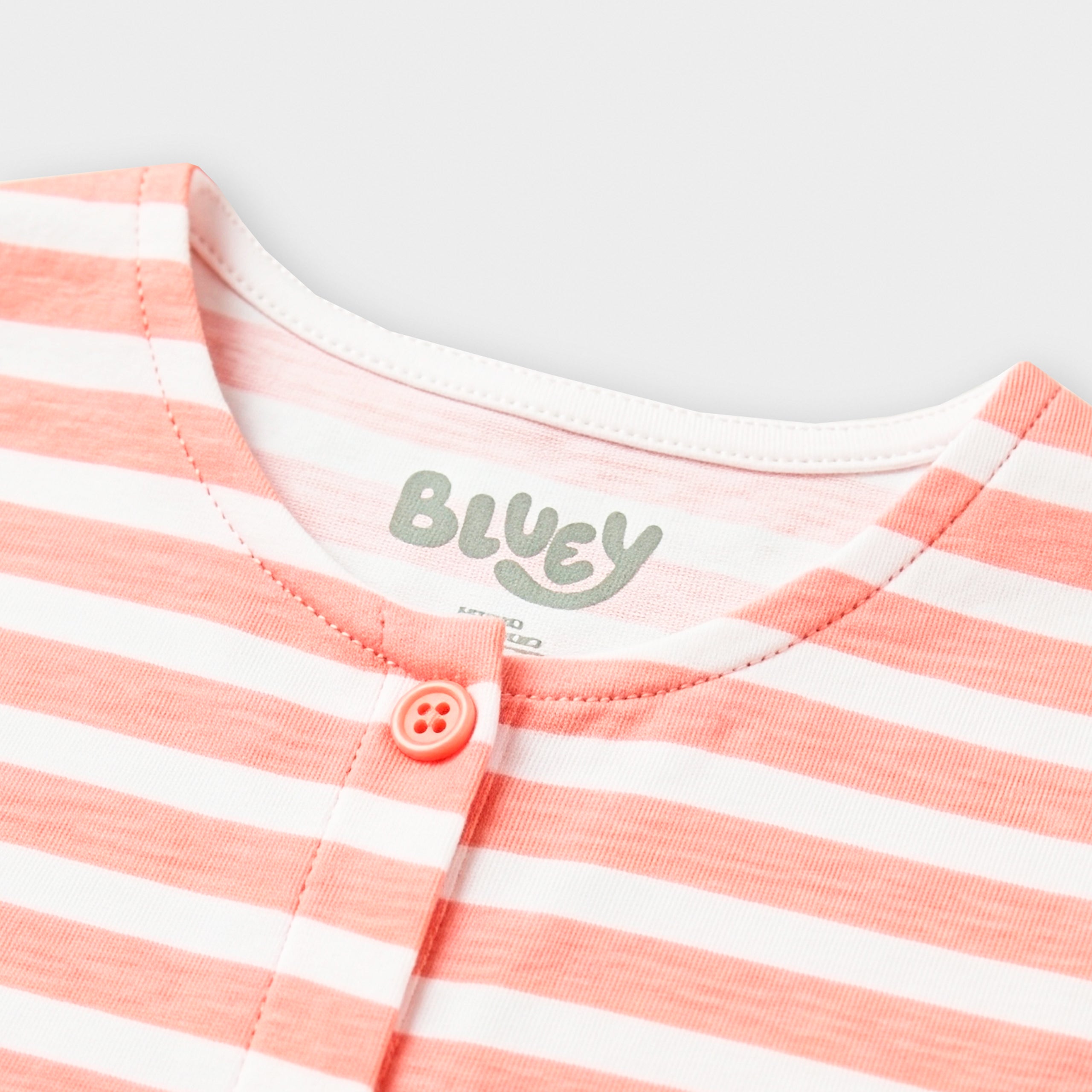 Bluey Stripe Button Down Dress