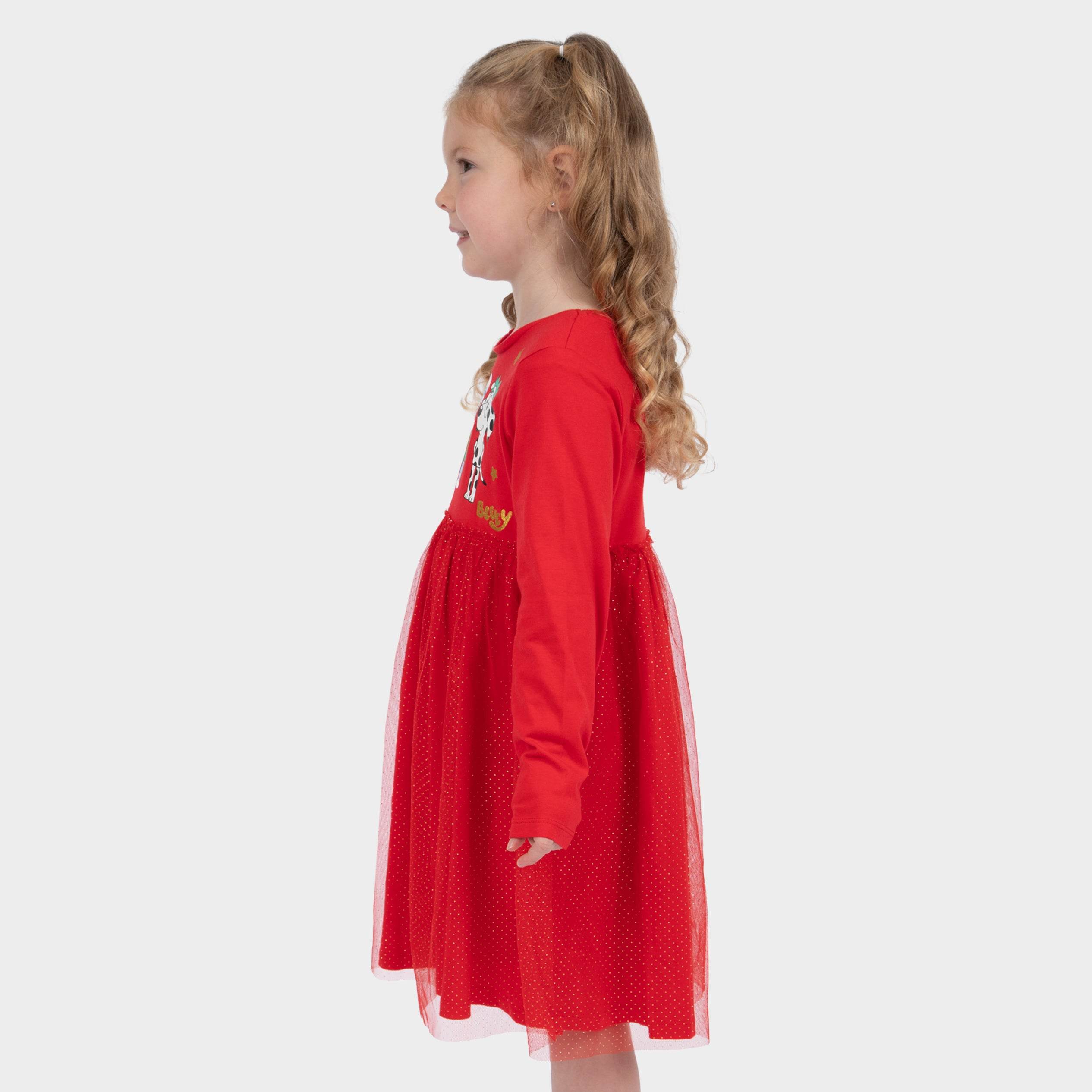 Girls Bluey Party Dress | Glitter Christmas Dress | Character.com Girls Bluey Party Dress | Glitter Christmas Dress | Character.com