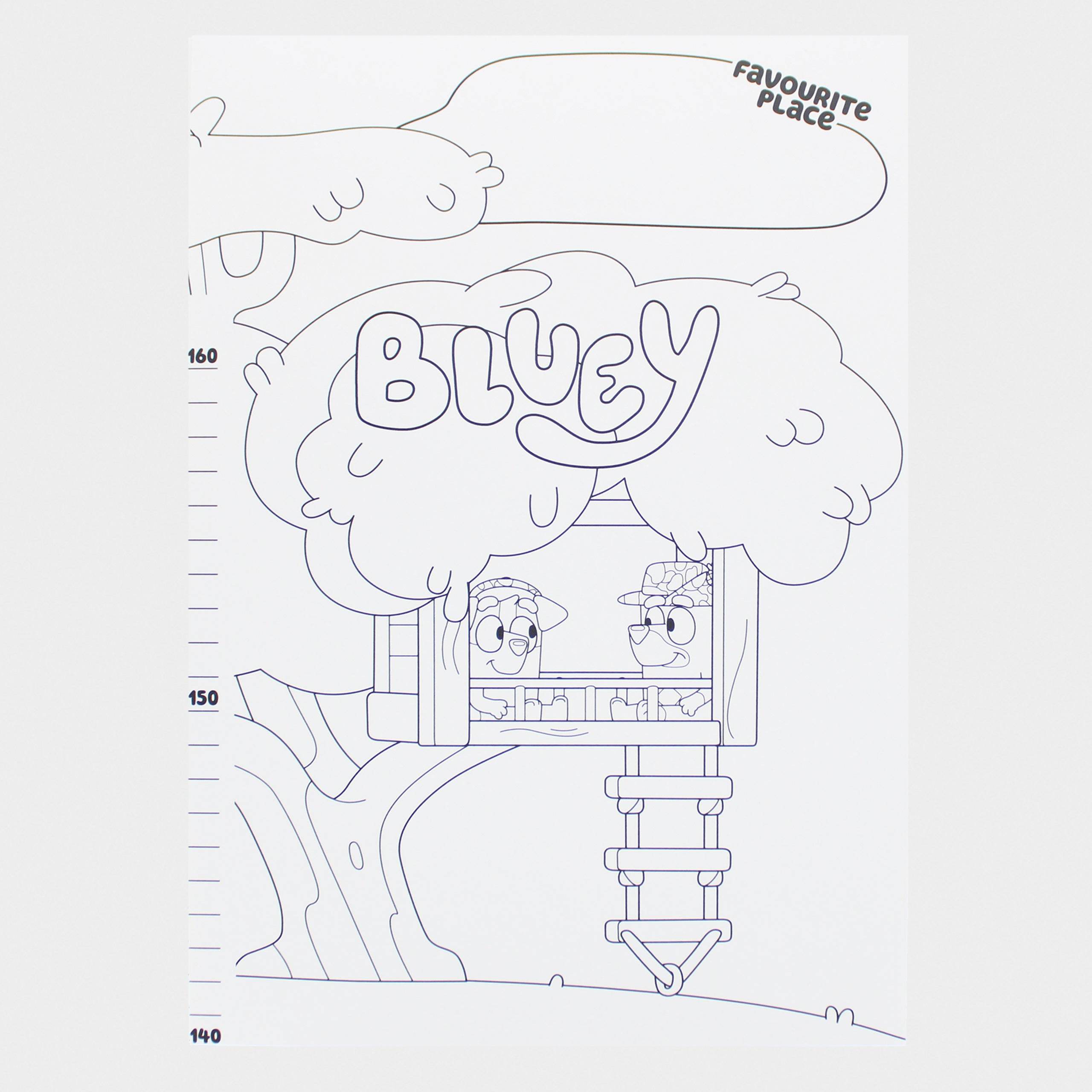 Bluey Colour-In Height Chart Set – With Stickers & Crayons - Character.com