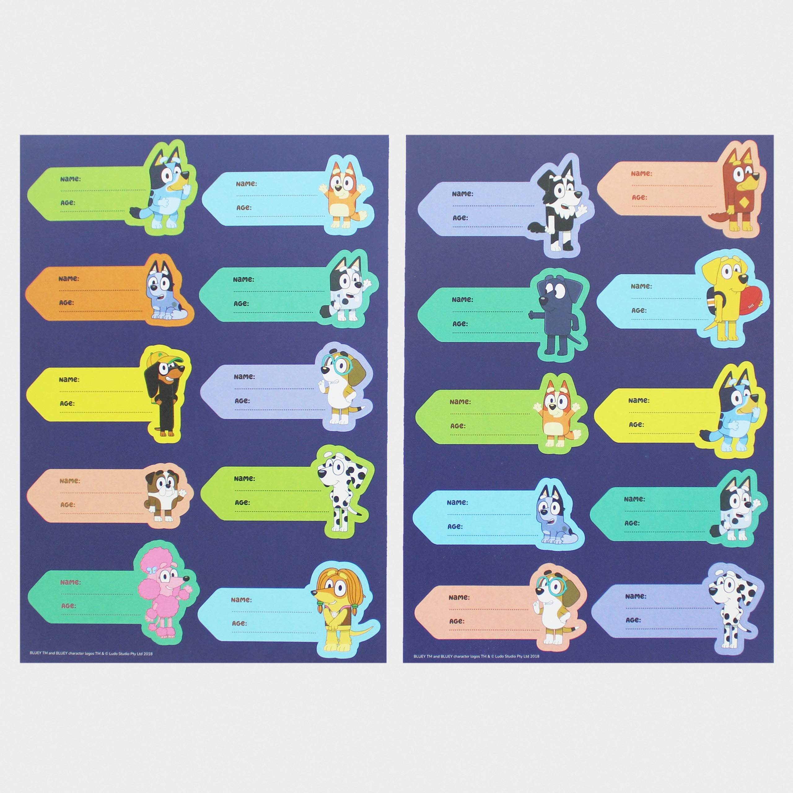 Bluey Colour-In Height Chart Set – With Stickers & Crayons - Character.com