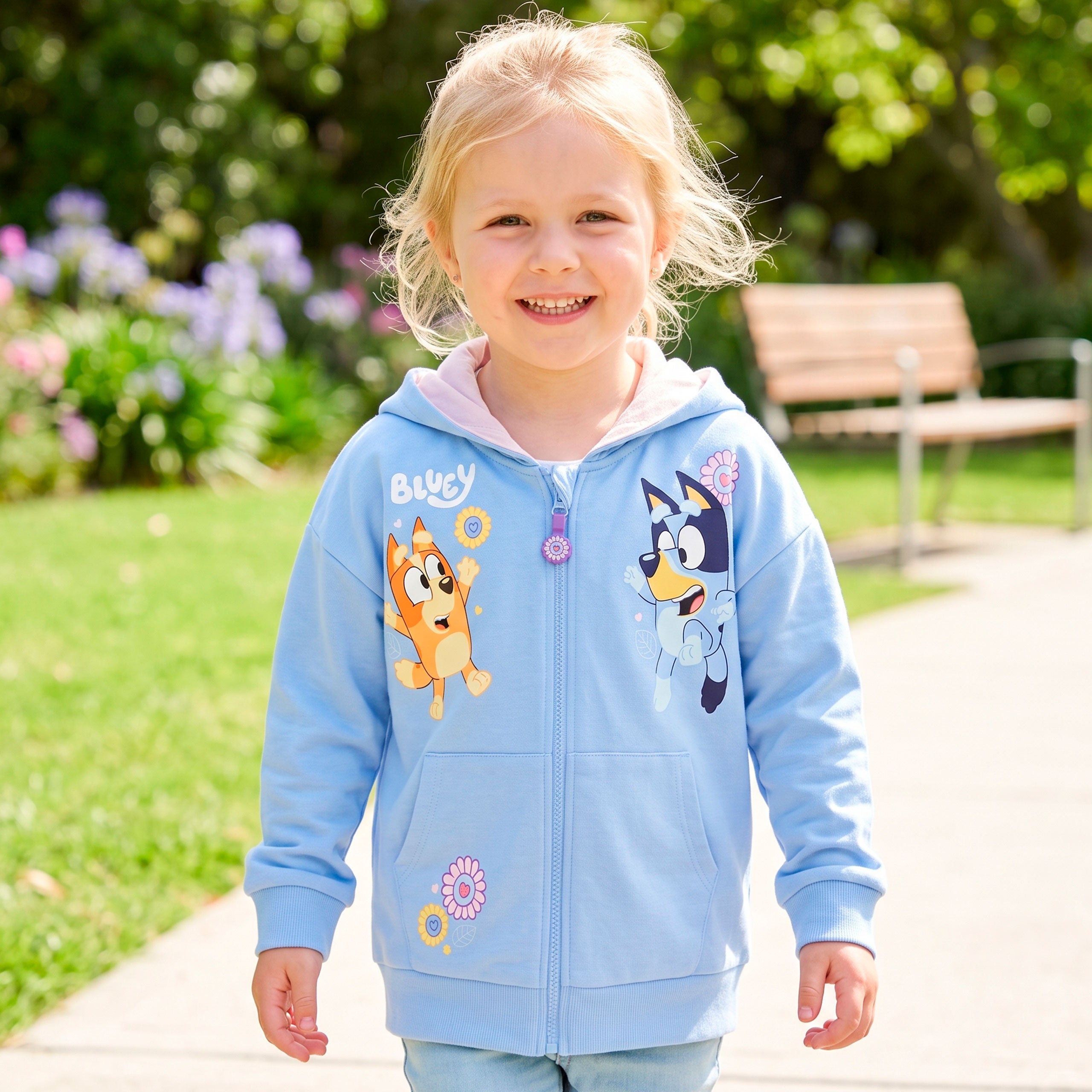 Bluey Zip Up Hoodie