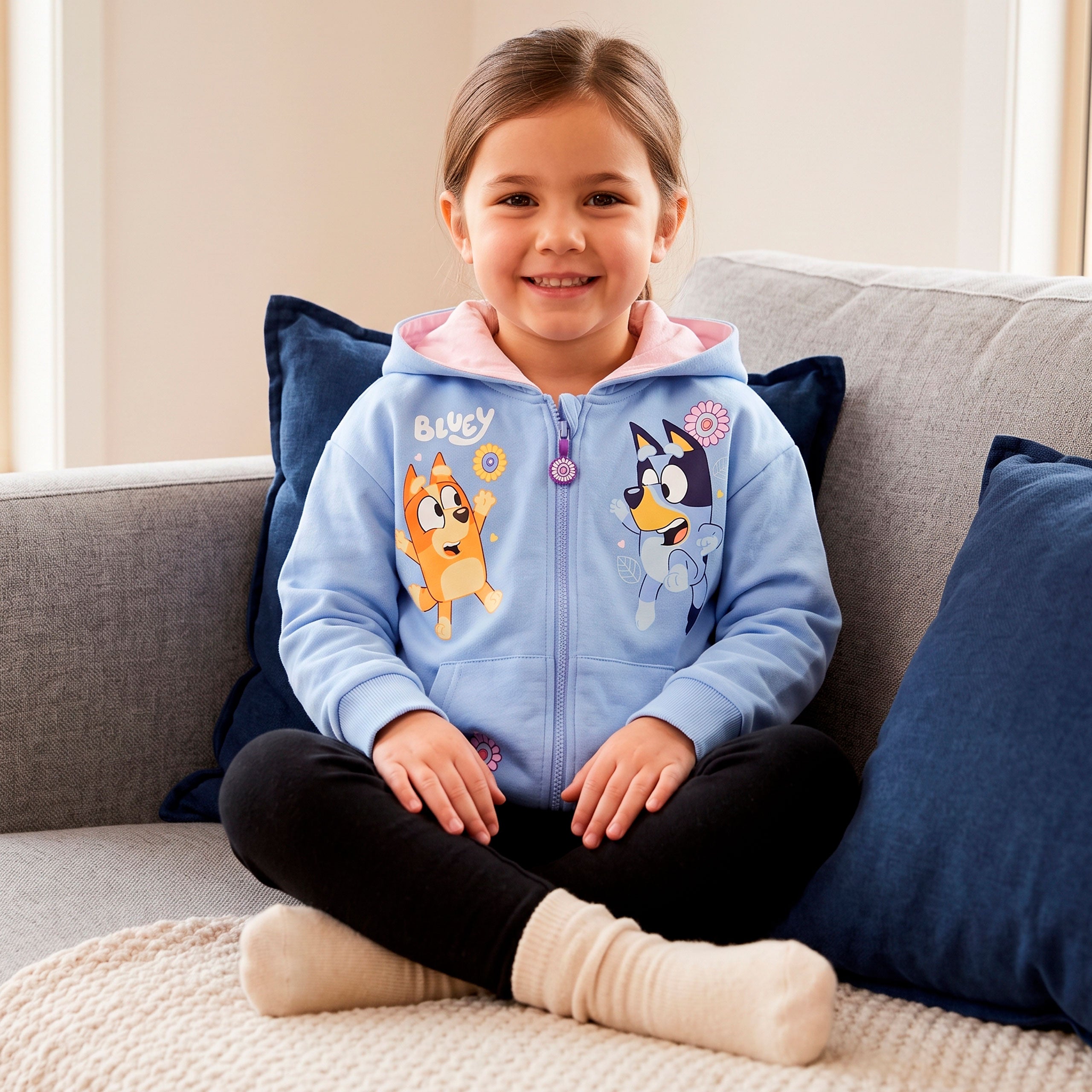 Bluey Zip Up Hoodie