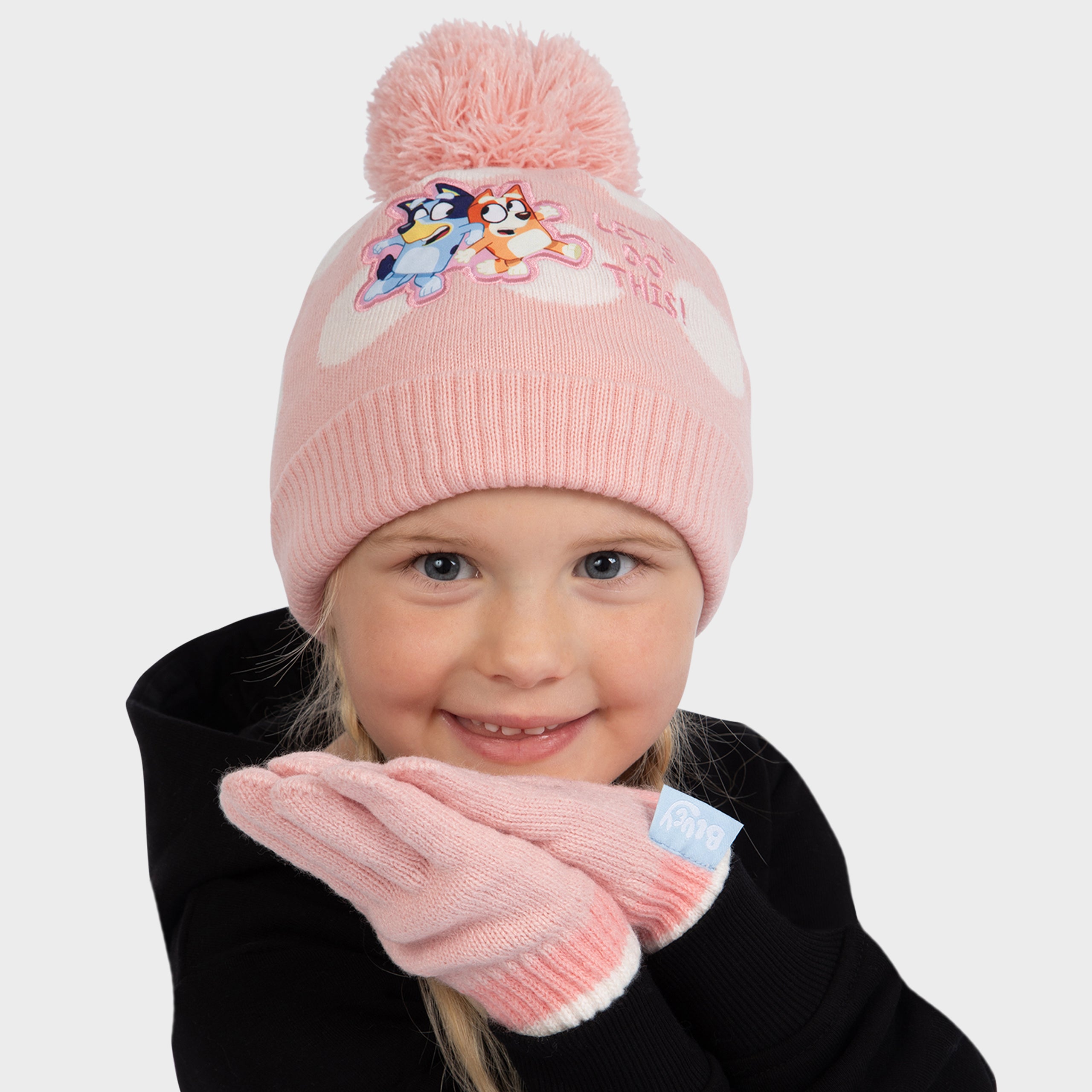 Bluey Hat And Gloves Set - Let's Do This!