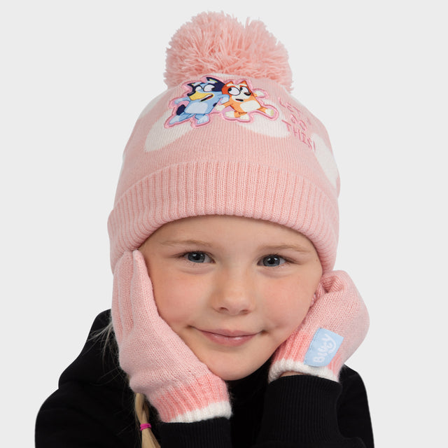 Bluey Hat And Gloves Set - Let's Do This!