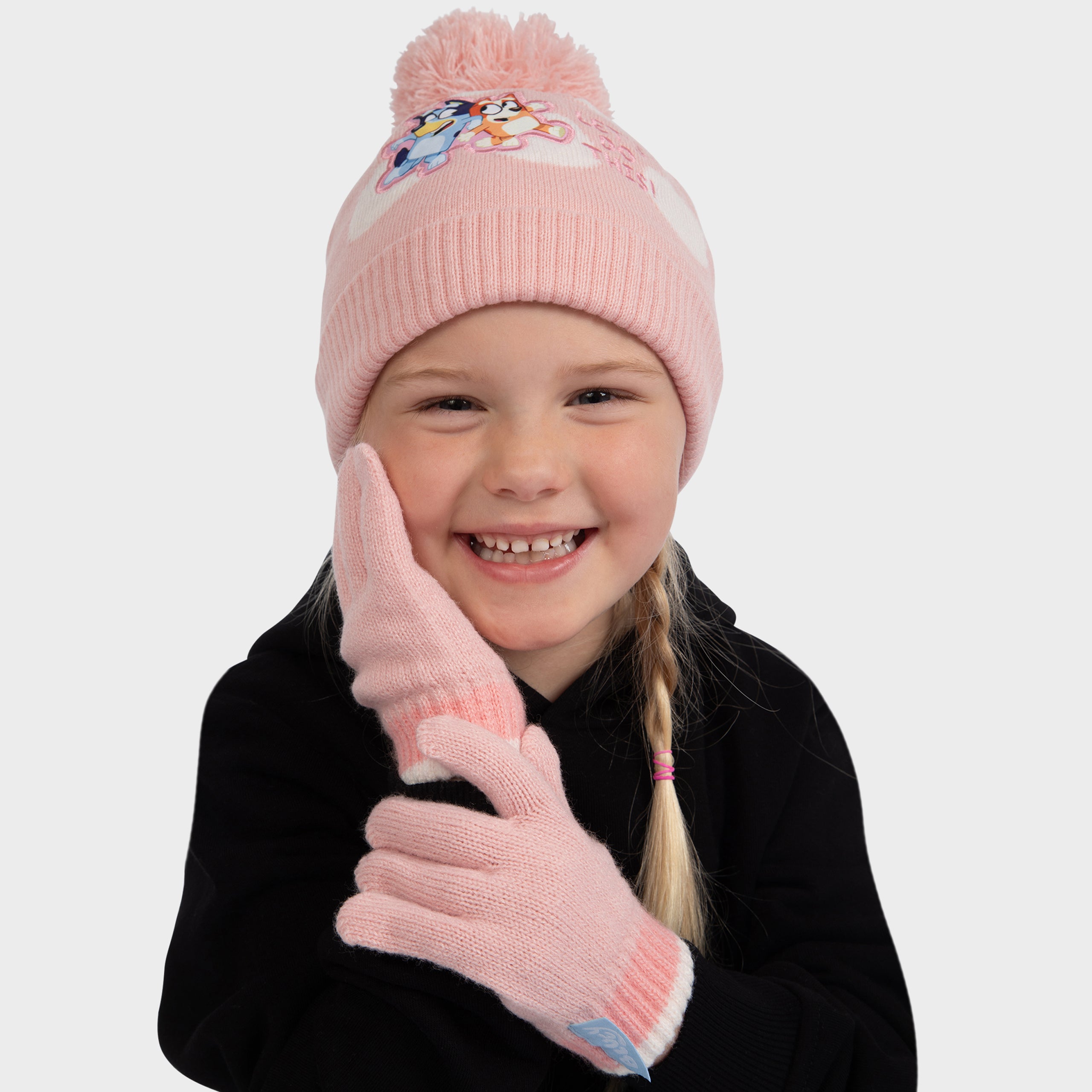 Bluey Hat And Gloves Set - Let's Do This!