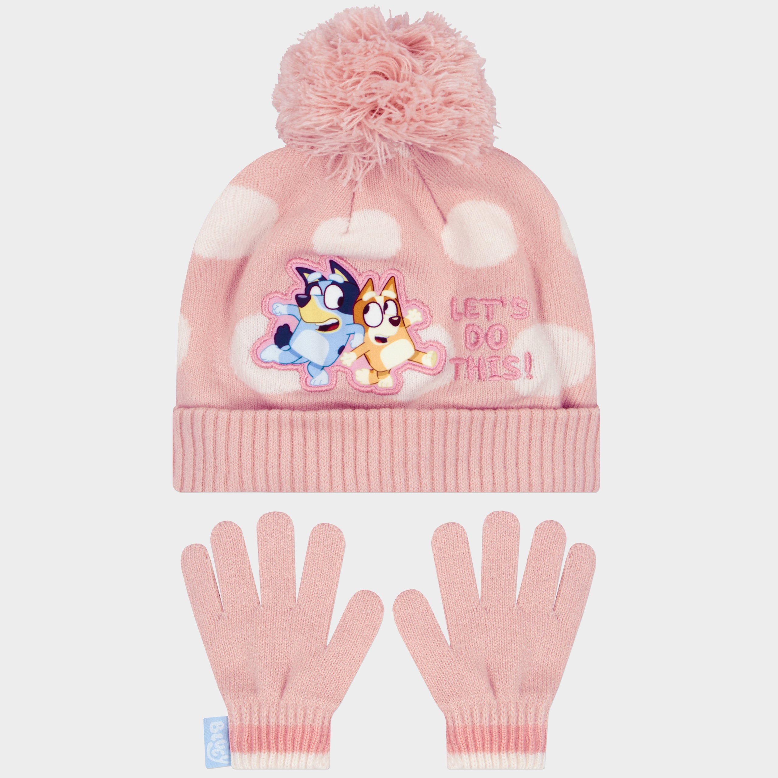 Bluey Hat And Gloves Set - Let's Do This!