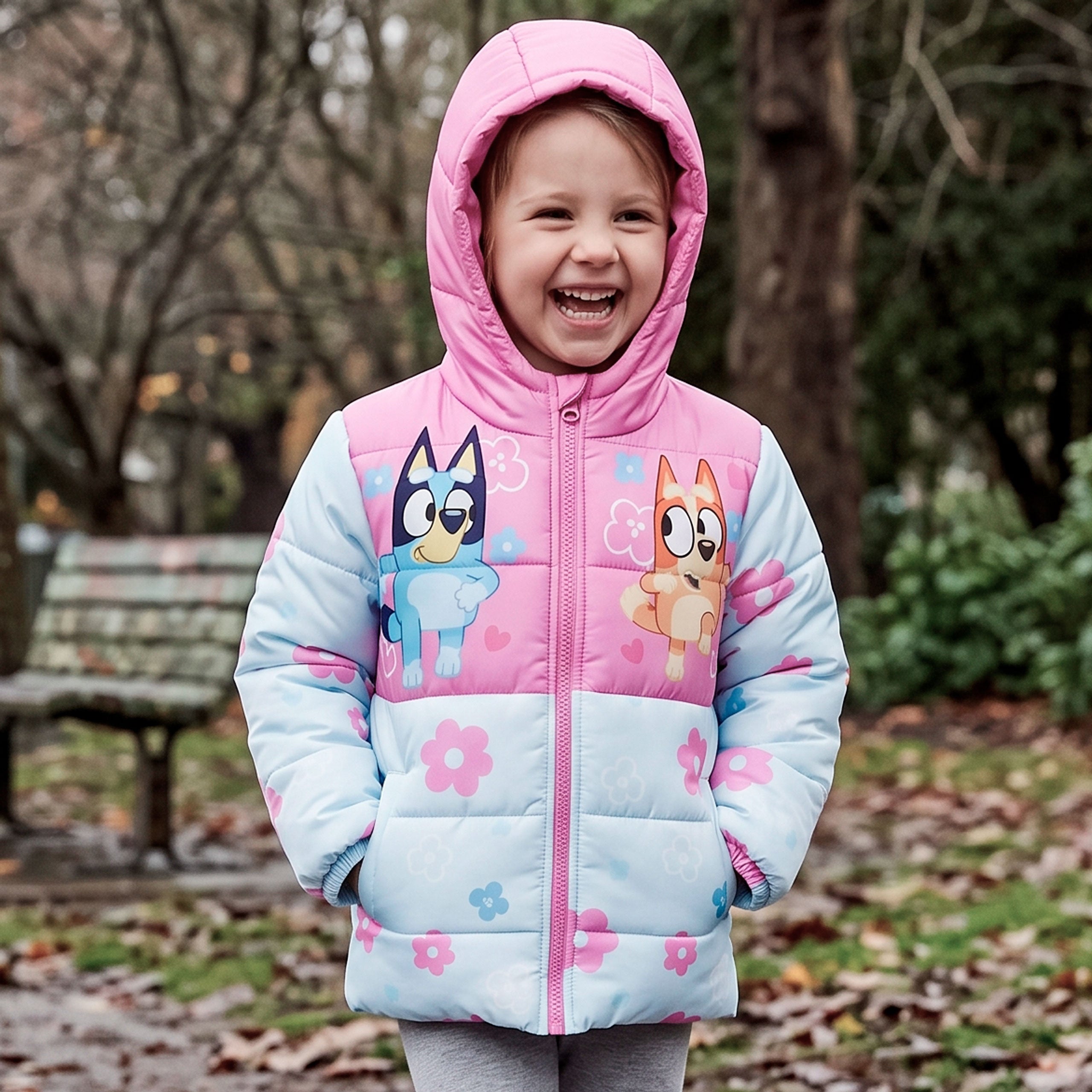 Bluey & Bingo Padded Puffer Jacket