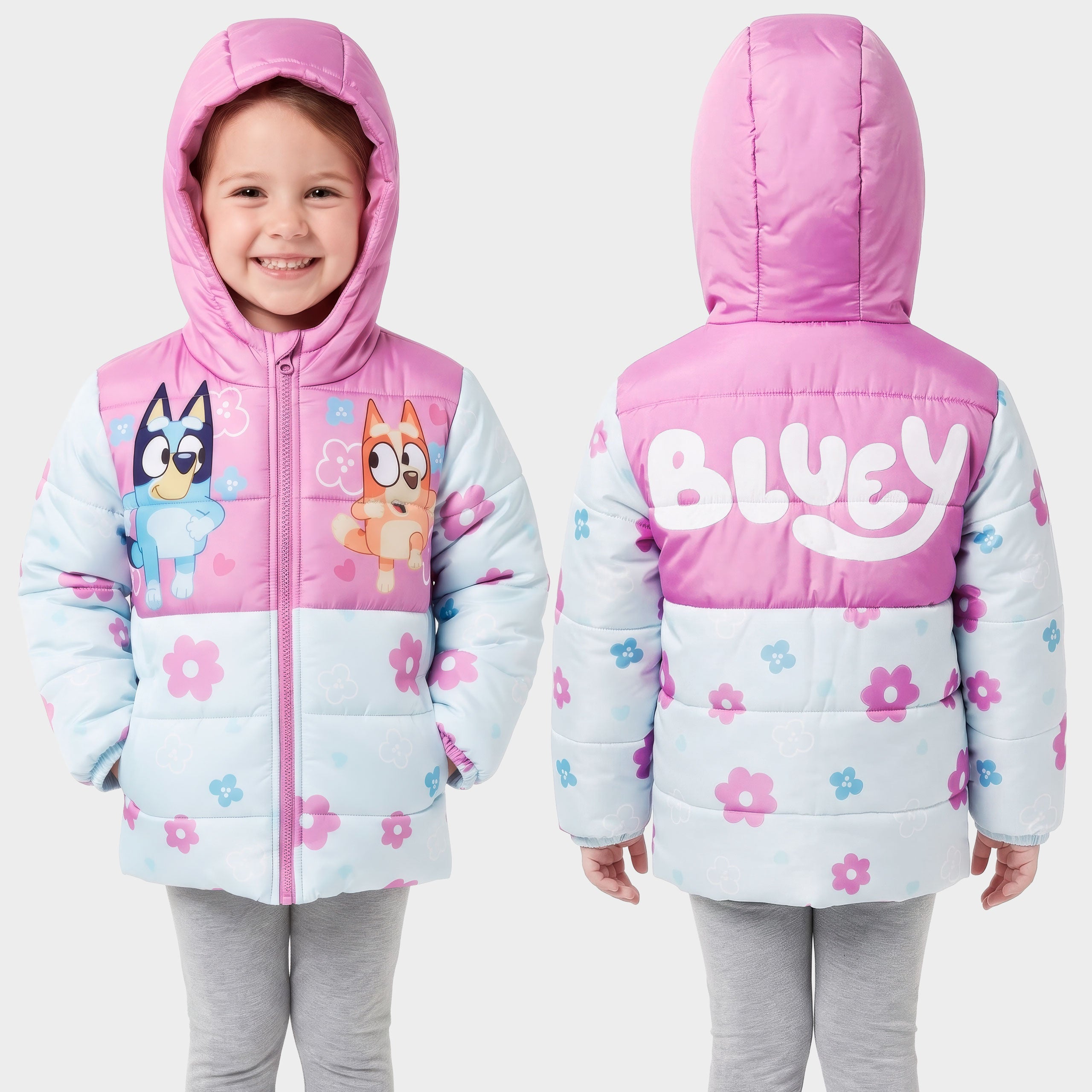 Bluey & Bingo Padded Puffer Jacket
