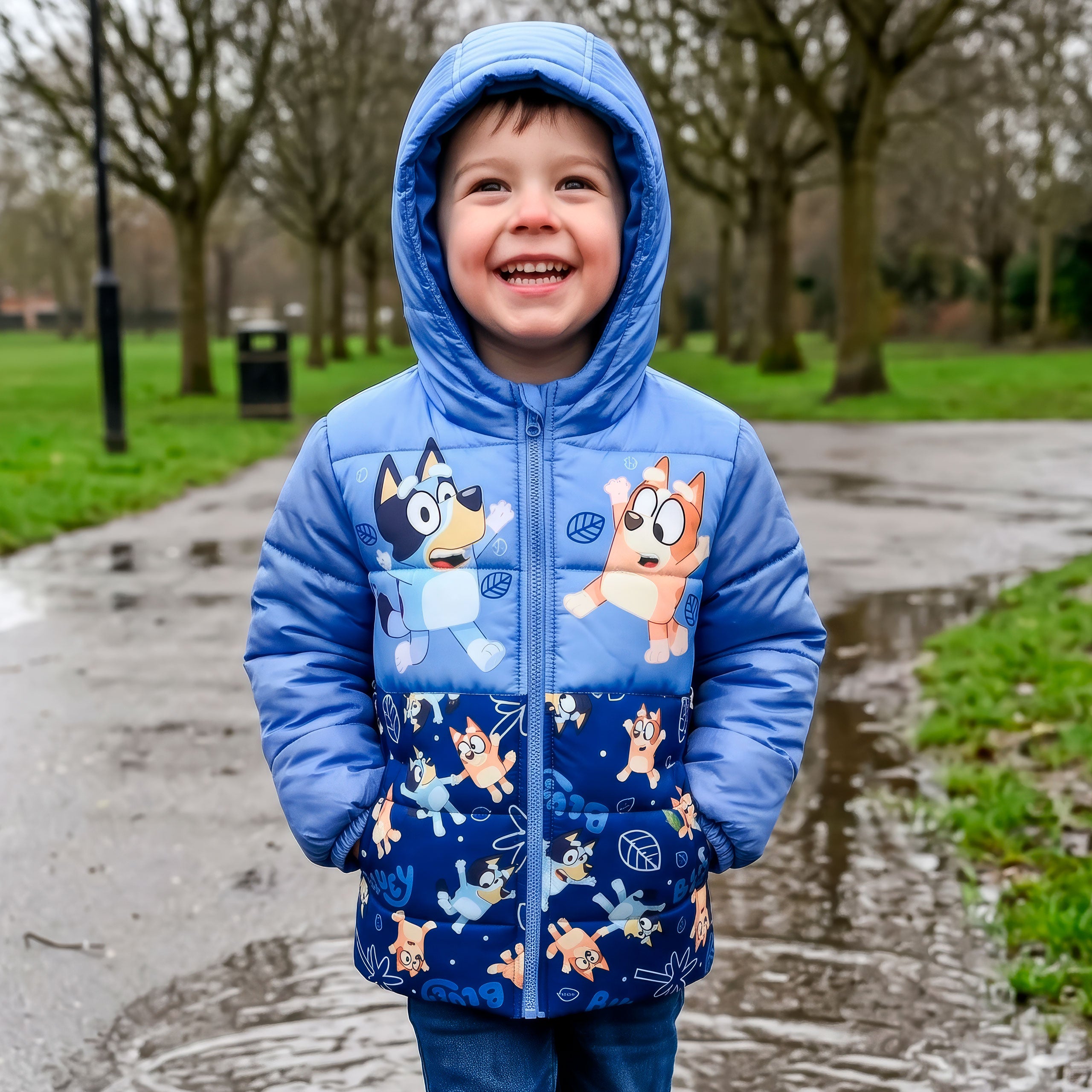 Bluey Padded Puffer Jacket