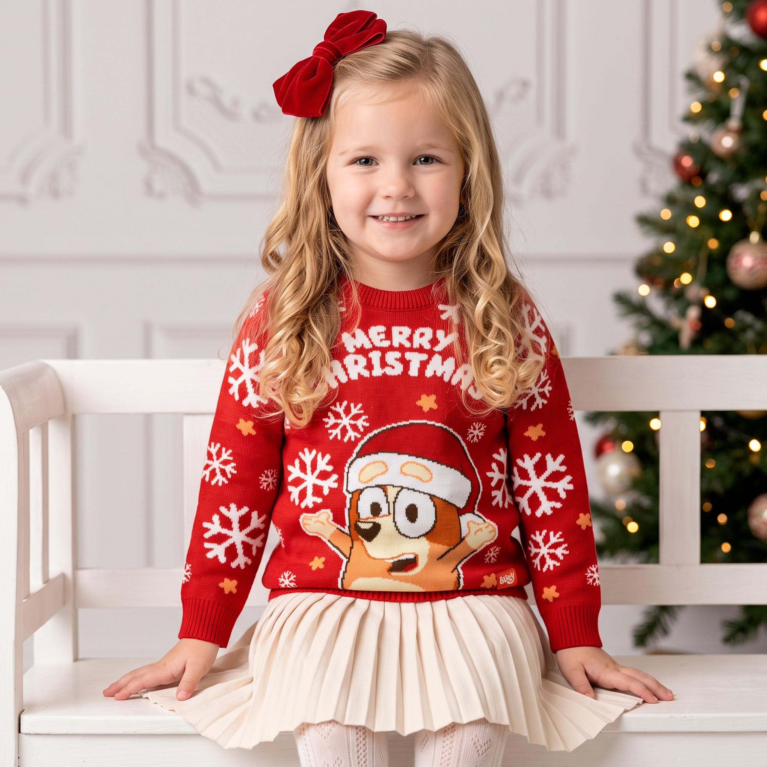 BLUEY TOPS | GIRLS XMAS JUMPER