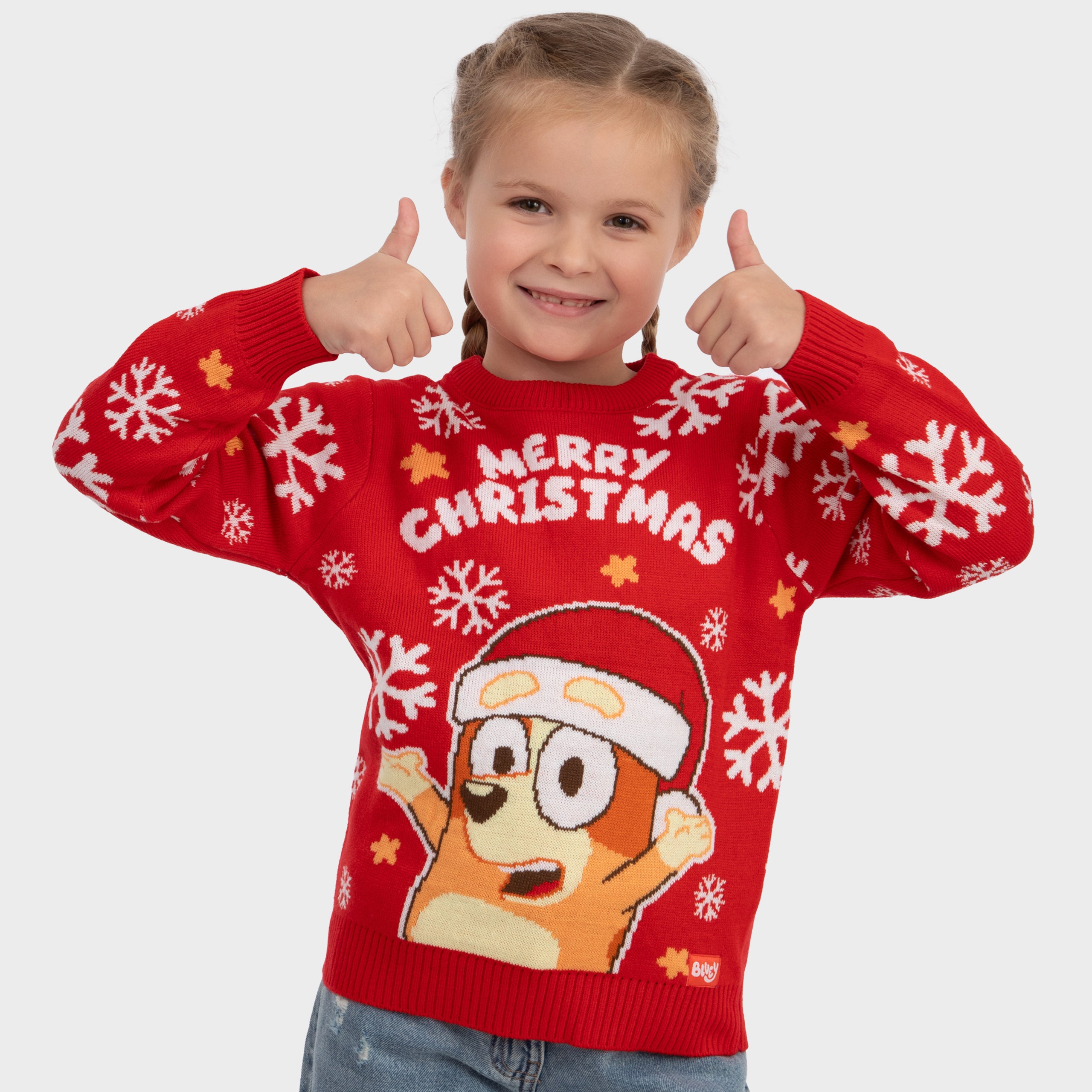 Bluey Girls Christmas Jumper