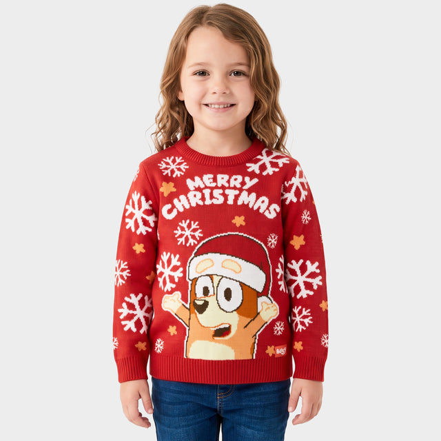 BLUEY TOPS | GIRLS XMAS JUMPER