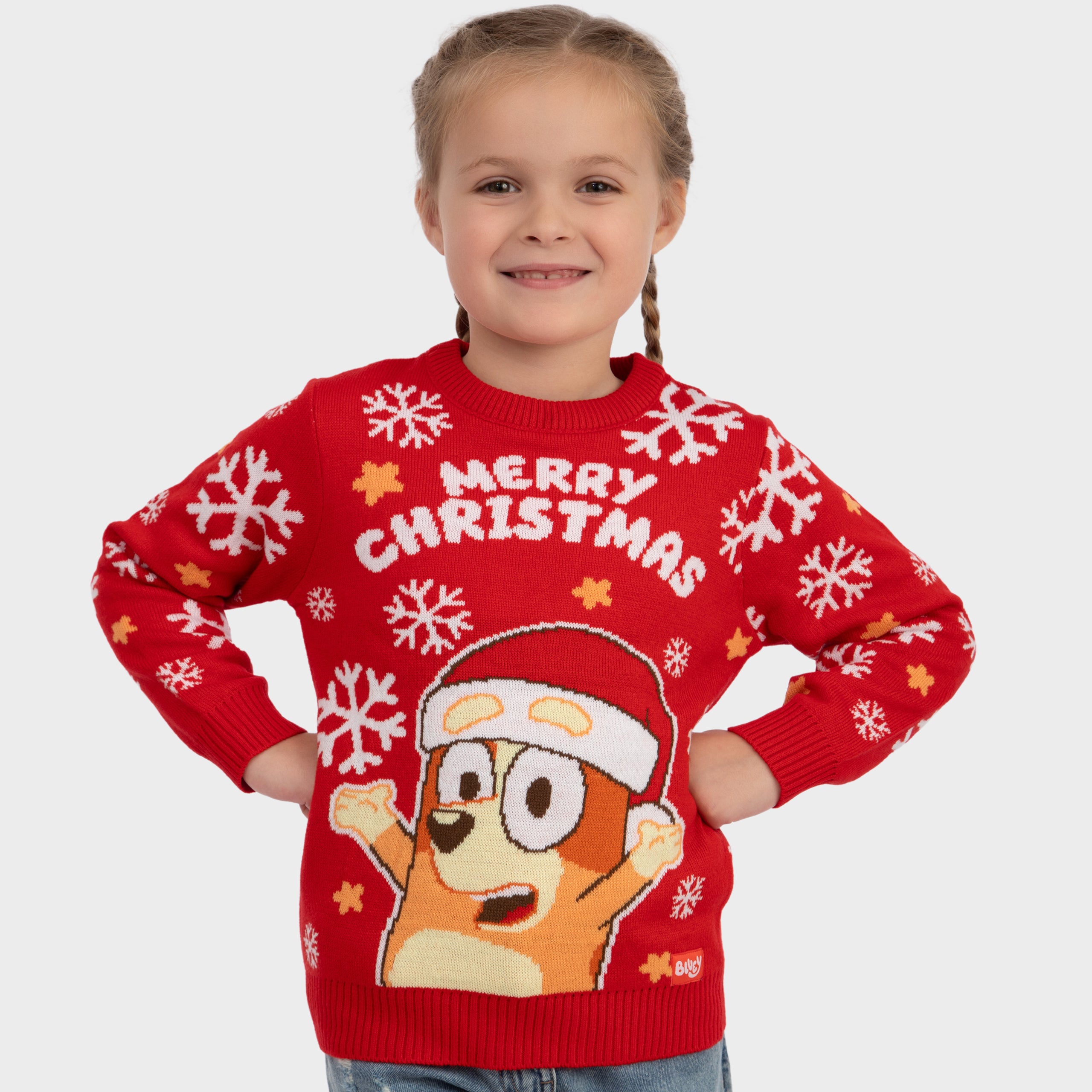 Bluey Girls Christmas Jumper
